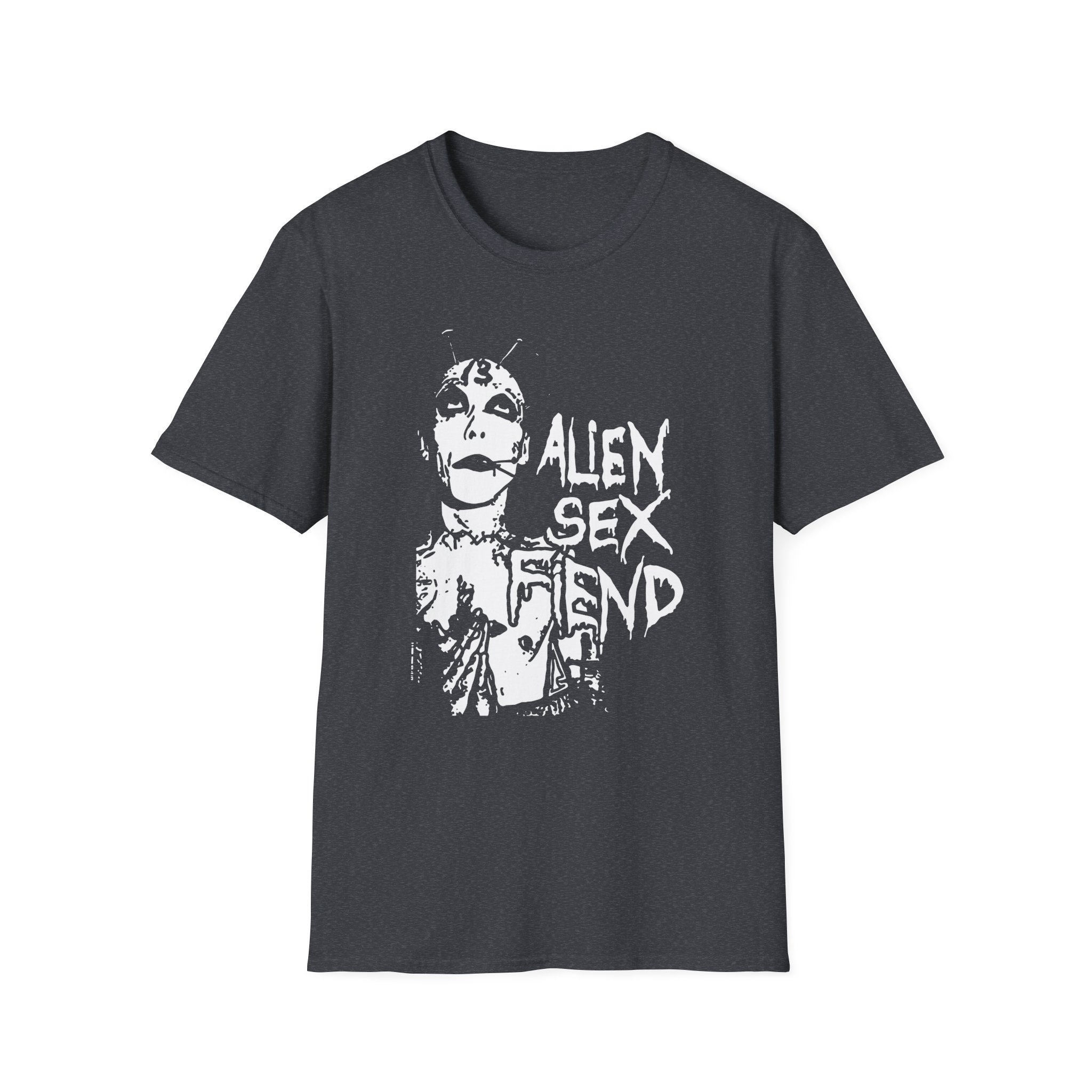 Alien Sex Fiend 13 Head Unisex Softstyle T-Shirt