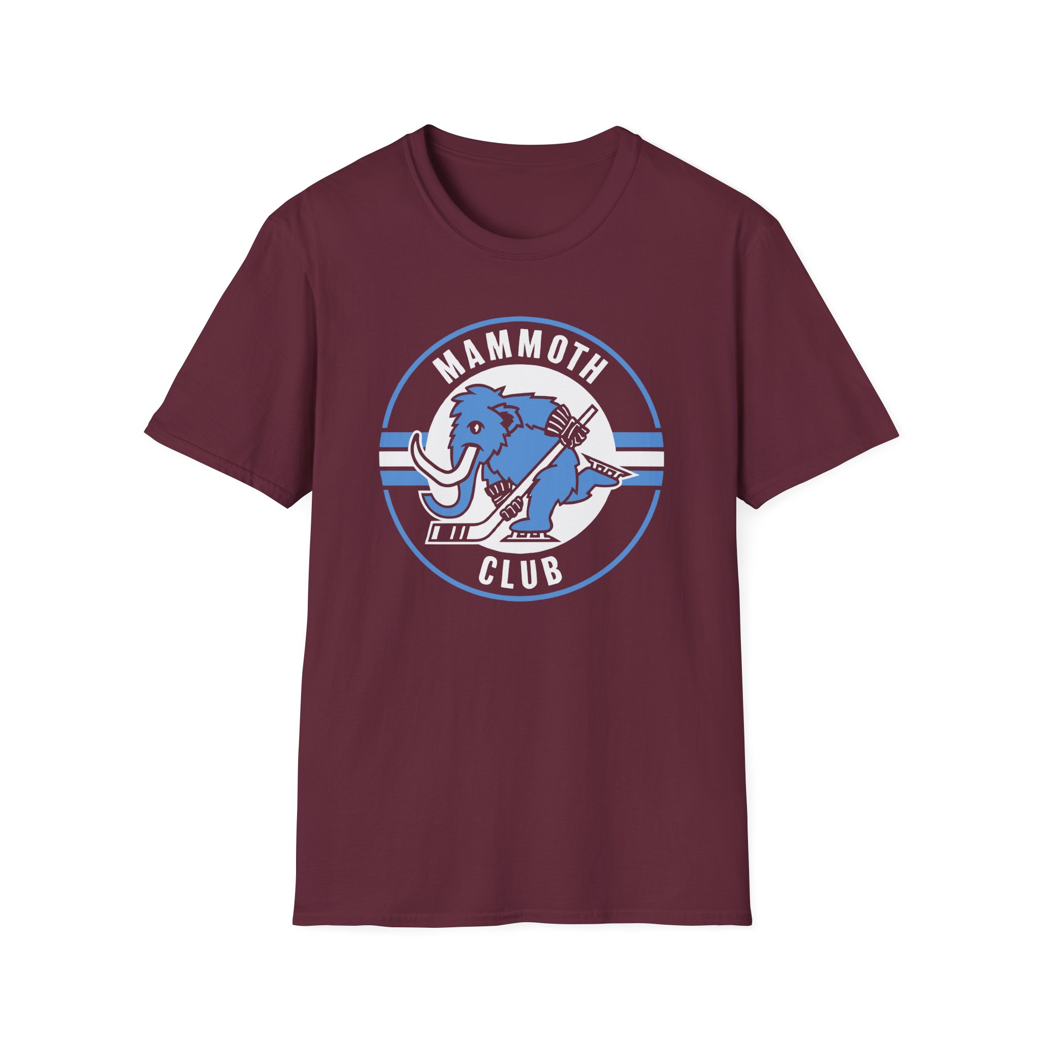 Mammoth Club Hockey Logo Unisex Softstyle T-Shirt