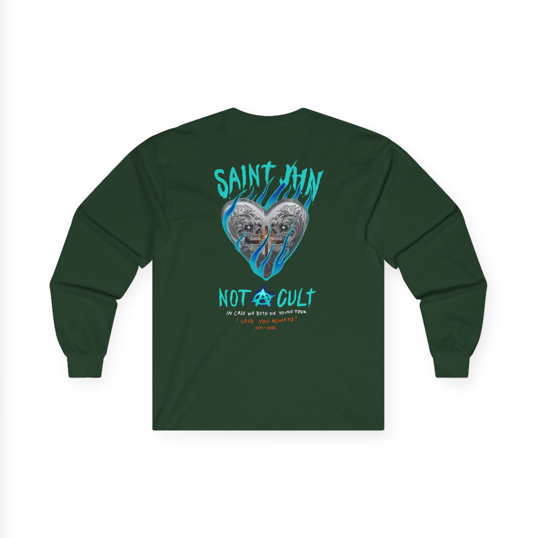 Saint Jhn Chromedd Hearts Icwbdy Unisex Ultra Cotton Long Sleeve Tee