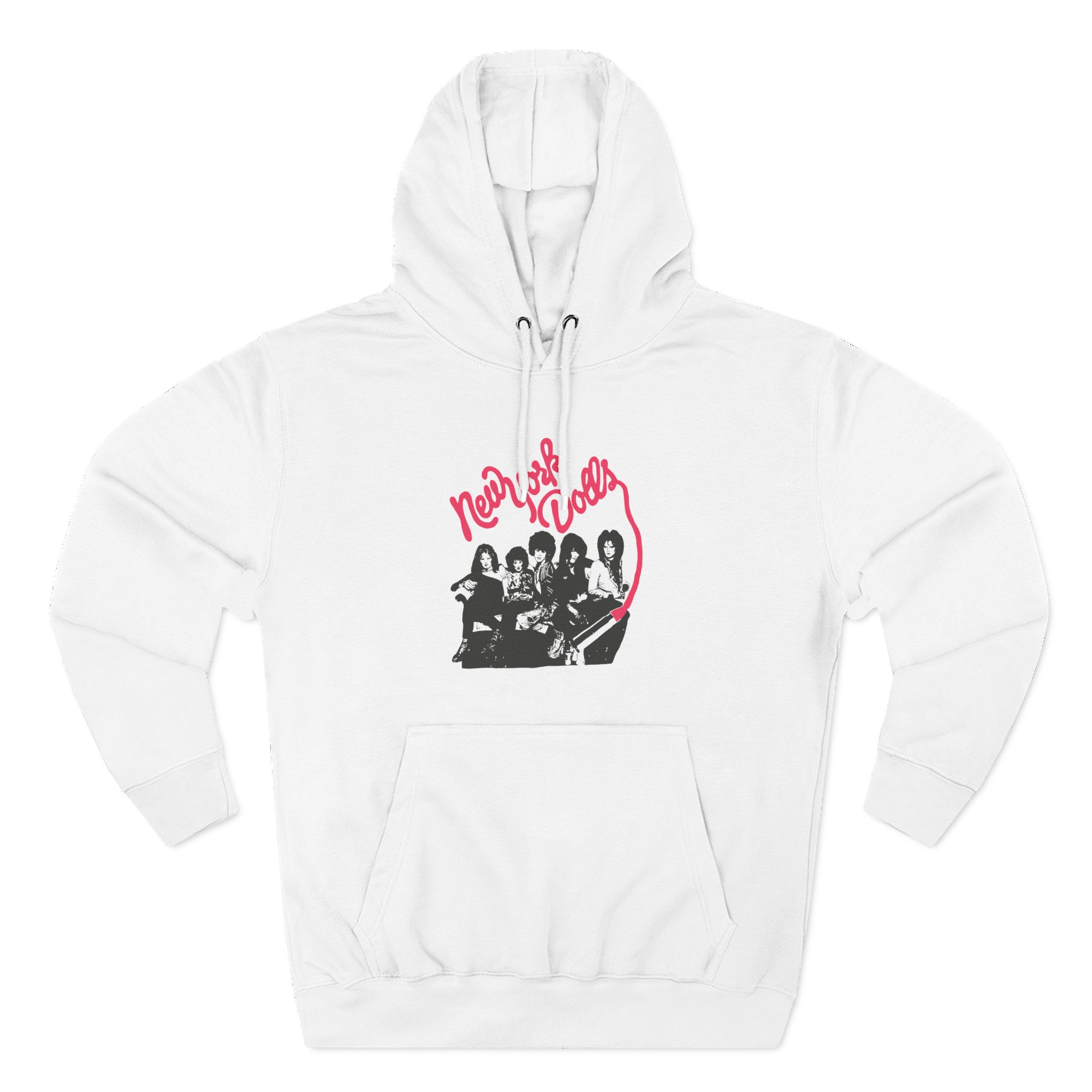New York Dolls Lipstick Logo Three-Panel Fleece Hoodie