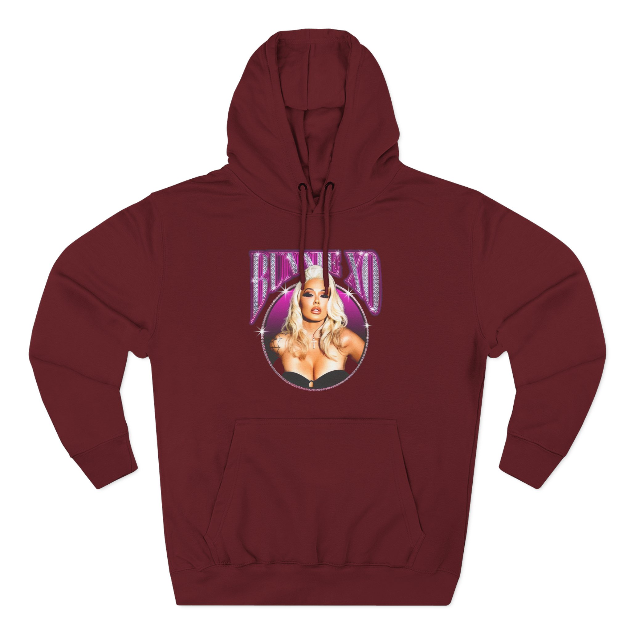 Bunnie Xo Bombshell Three-Panel Fleece Hoodie