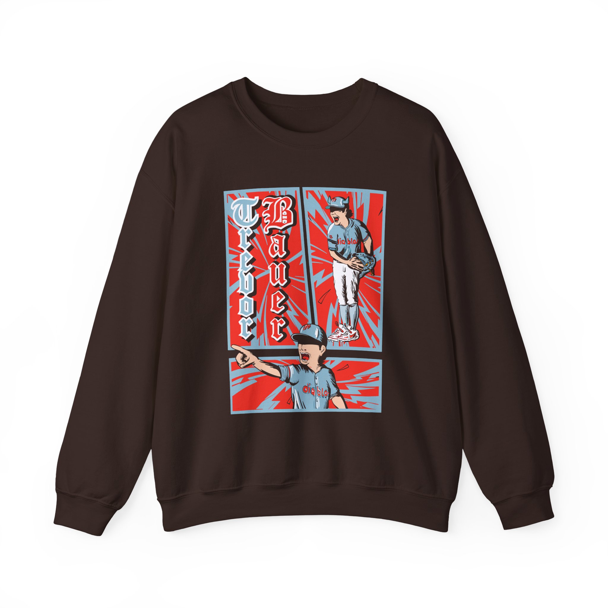 Trevor Bauer Diablo's Comic Strip Unisex Heavy Blendâ„¢ Crewneck Sweatshirt