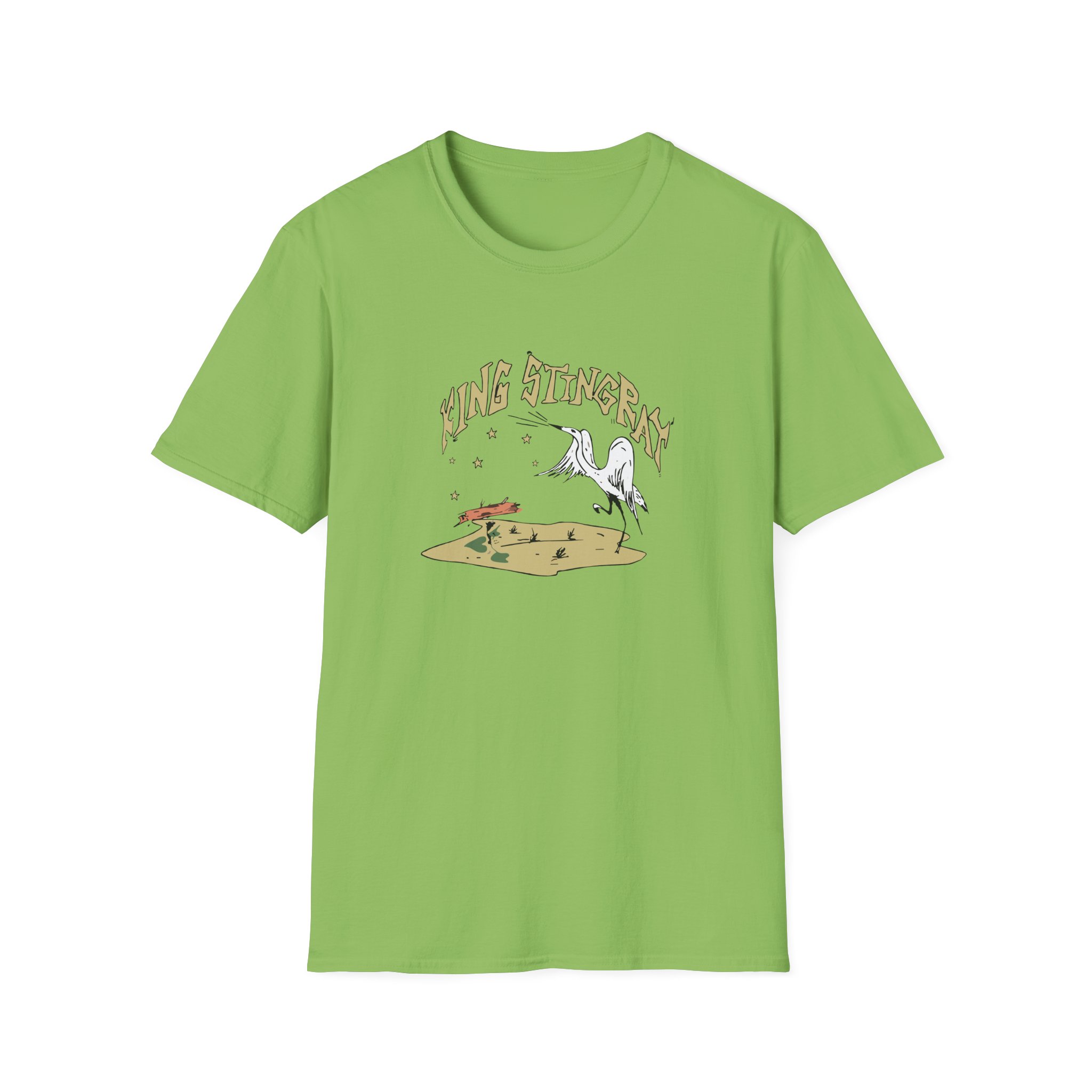King Stingray Ivory Bird Unisex Softstyle T-Shirt
