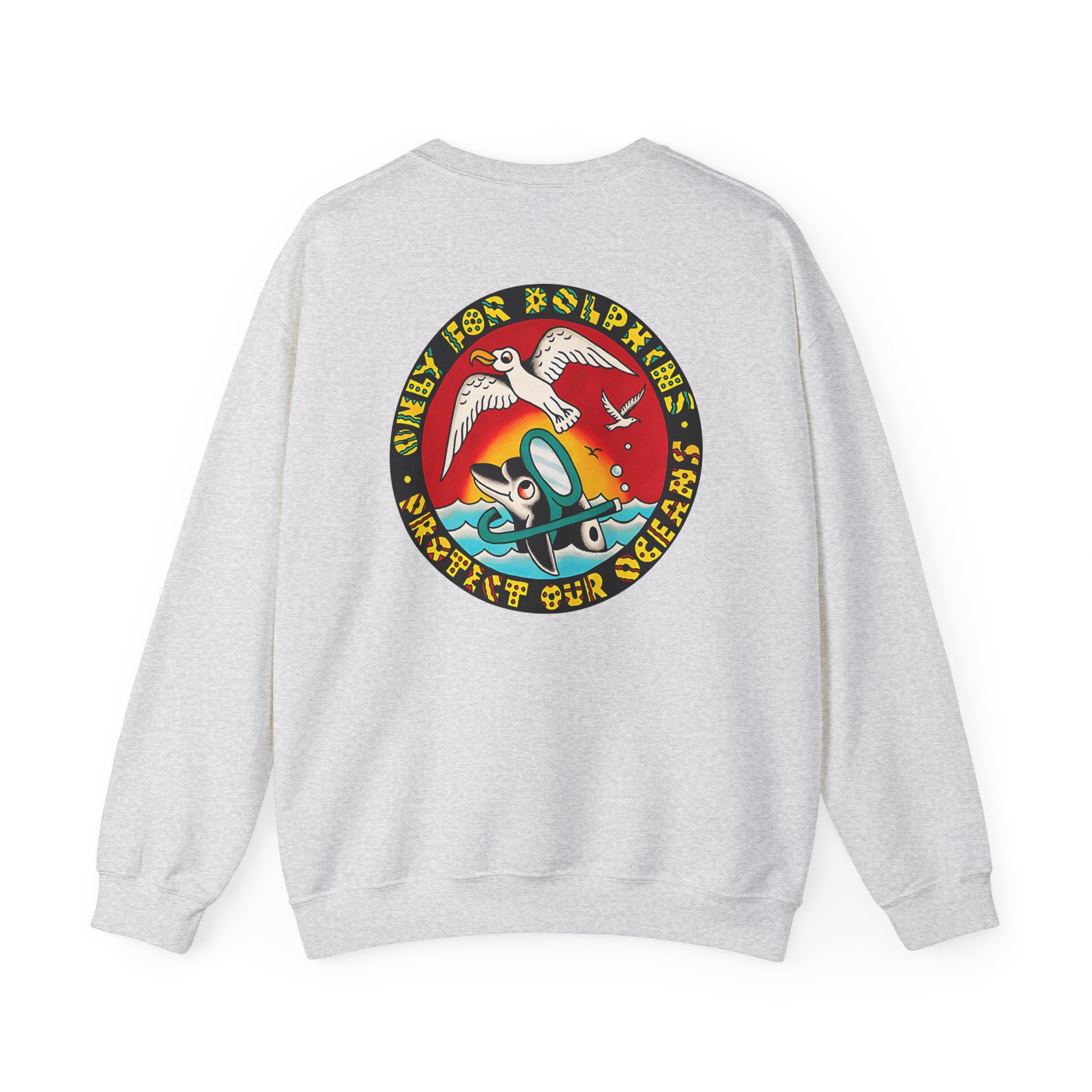 Action Bronson Only for Dolphins Unisex Heavy Blendâ„¢ Crewneck Sweatshirt