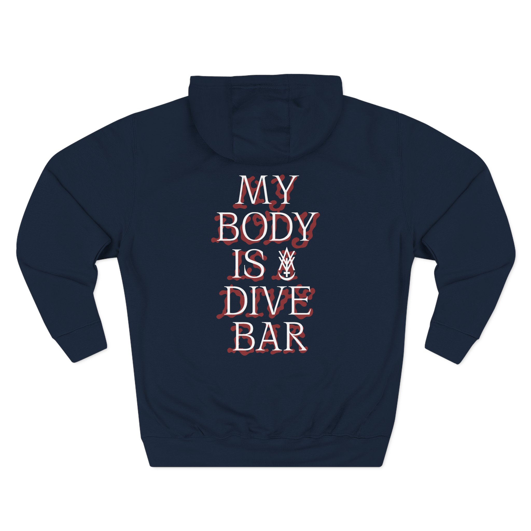 Amigo The Devil MY BODY IS DIVE BAR Three-Panel Fleece Hoodie