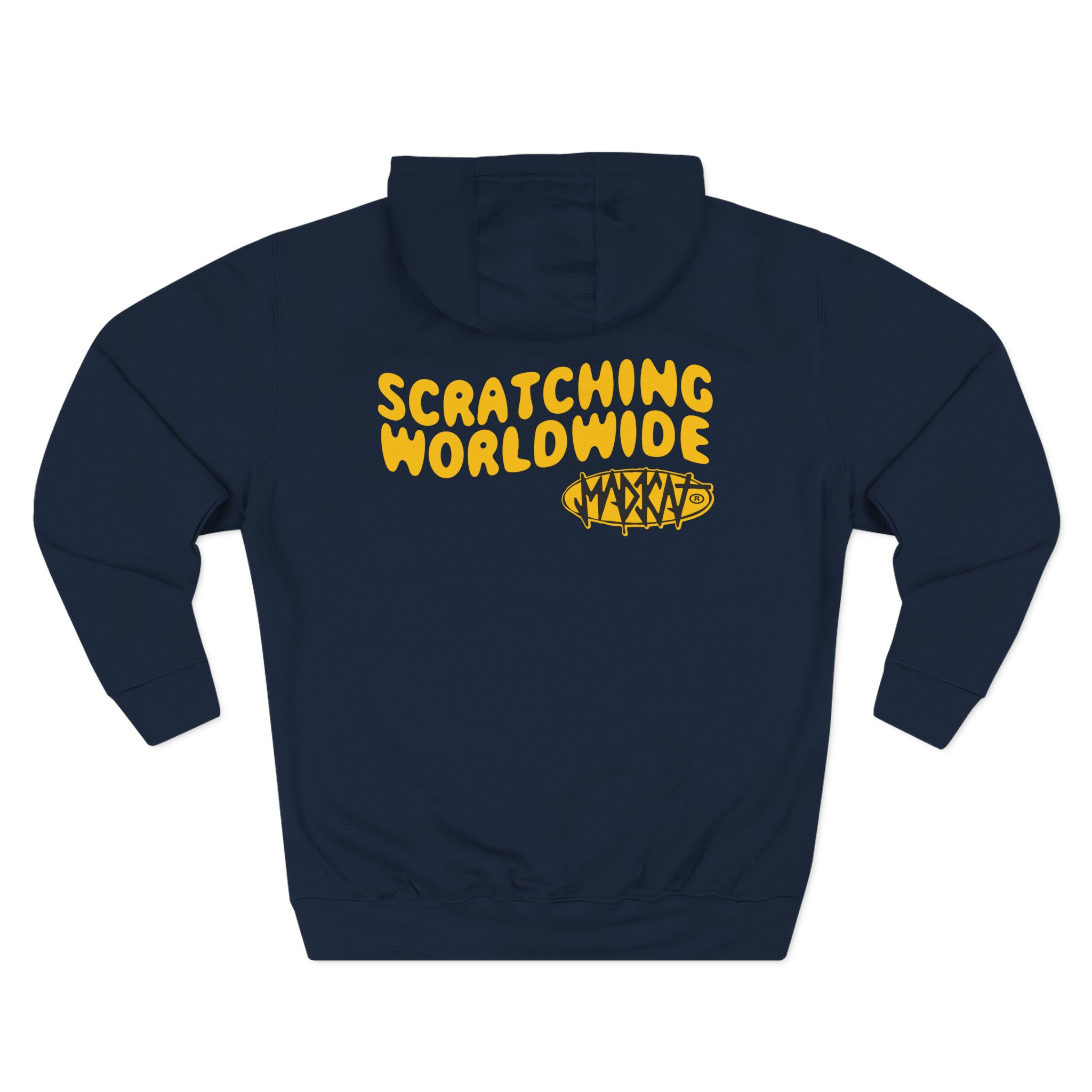 Rubius Scratching Worldwide Three-Panel Fleece Hoodie