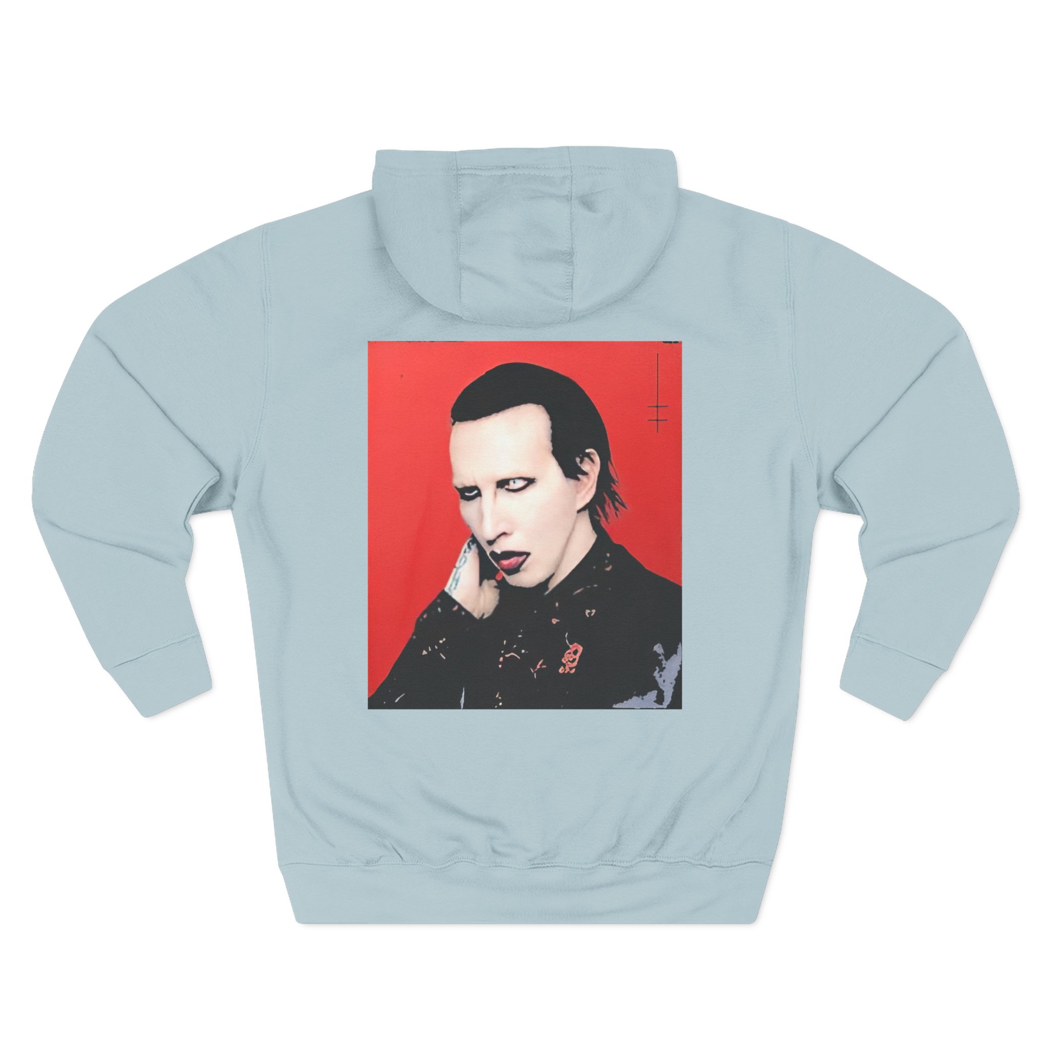 Marilyn Manson Little Cross Photo Three-Panel Fleece Hoodie