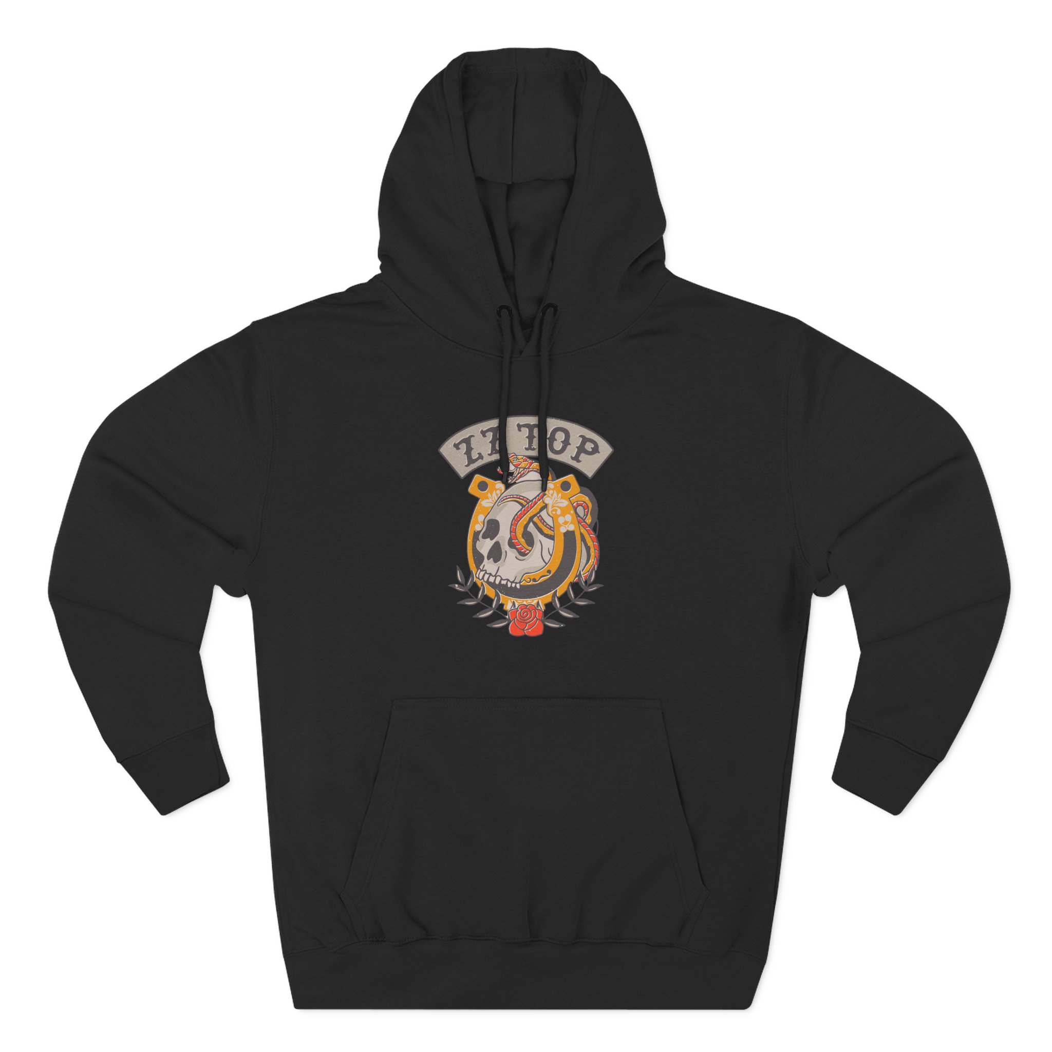 ZZ Top Skull Three-Panel Fleece Hoodie