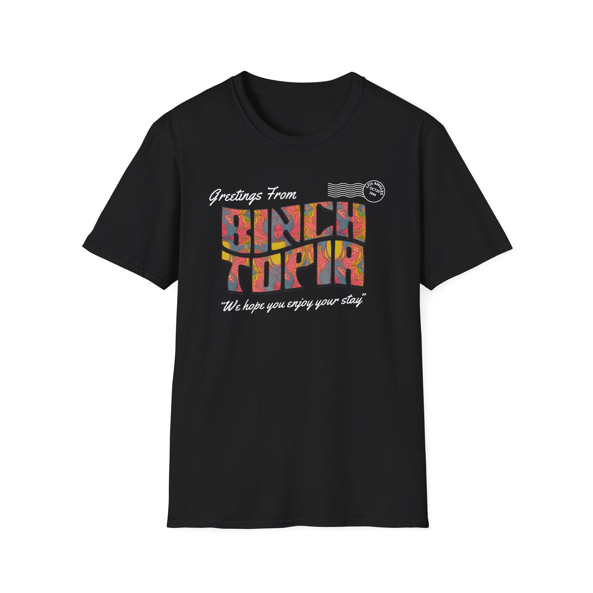 Binchtopia Postcard Unisex Softstyle T-Shirt