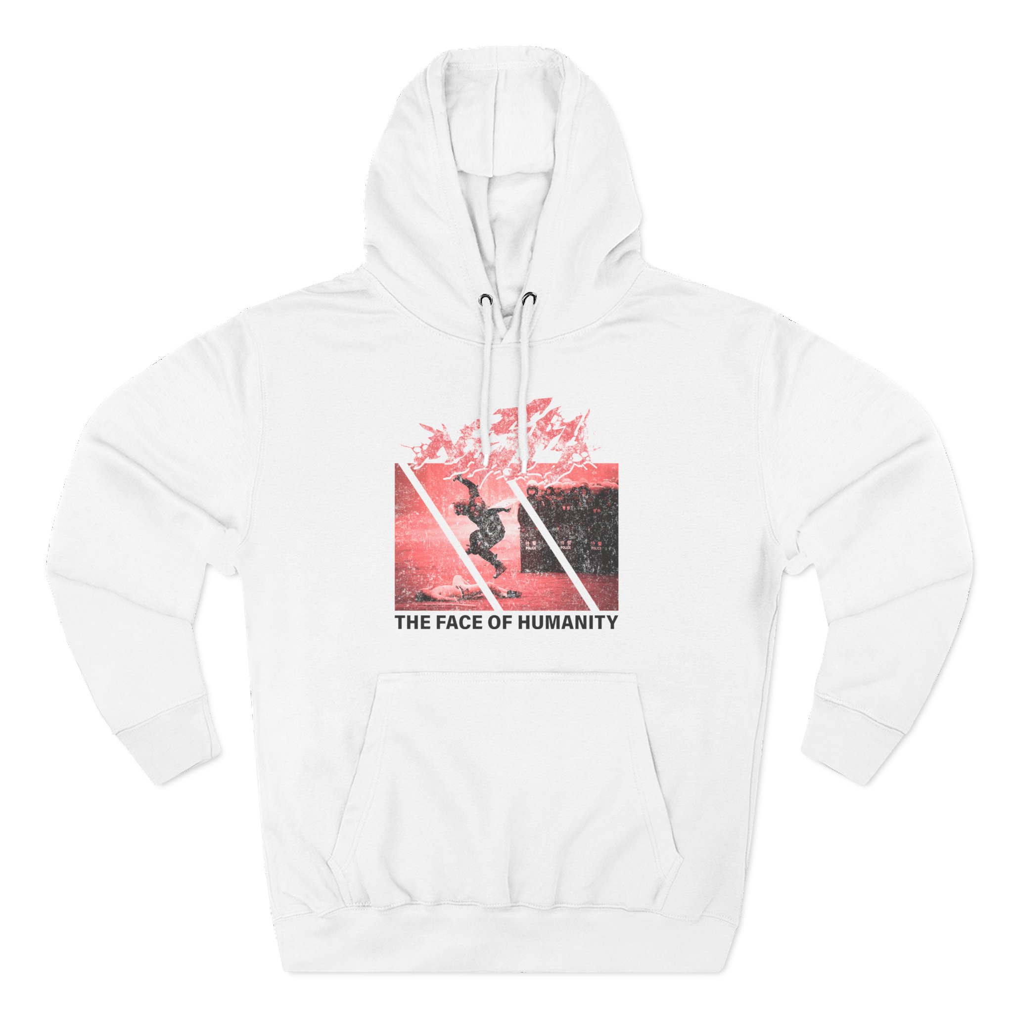 Nasty Face of Humanity Three-Panel Fleece Hoodie