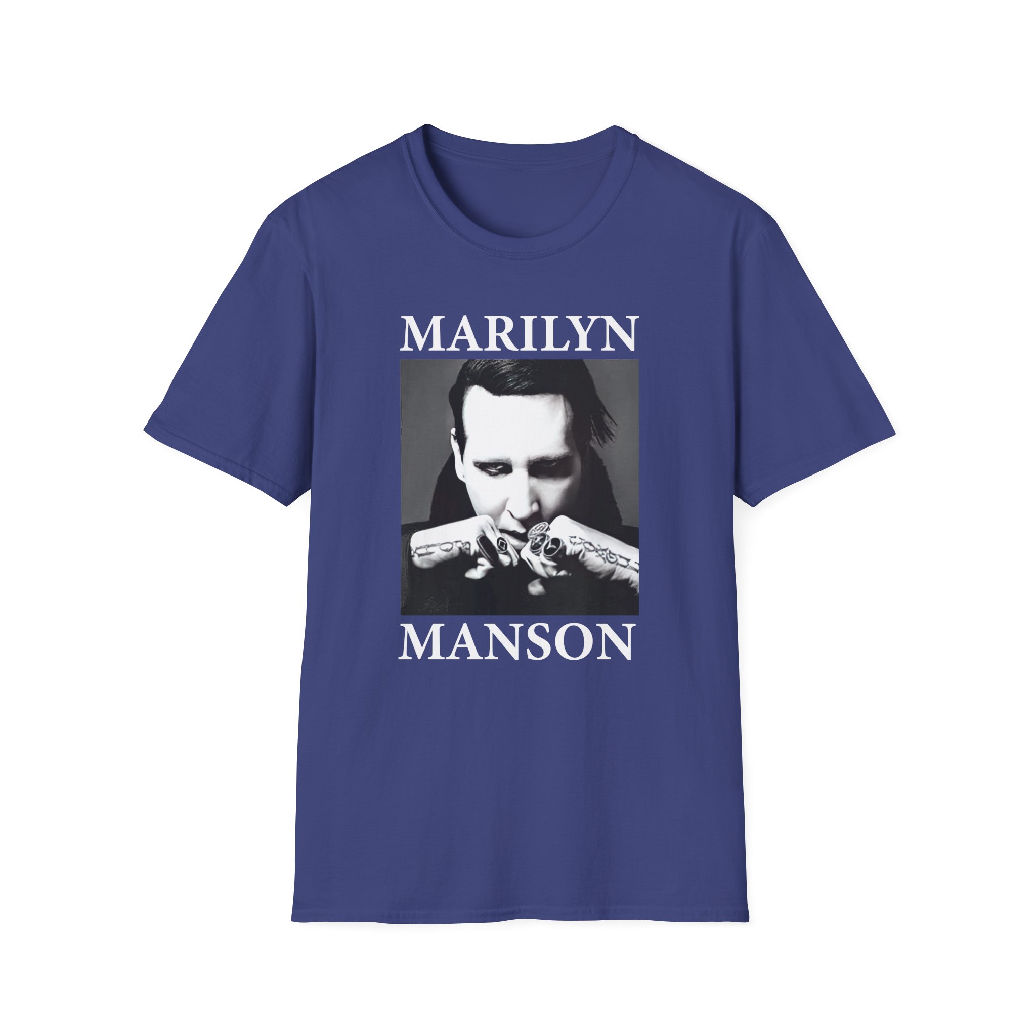 Marilyn Manson Fists Amplified Unisex Softstyle T-Shirt