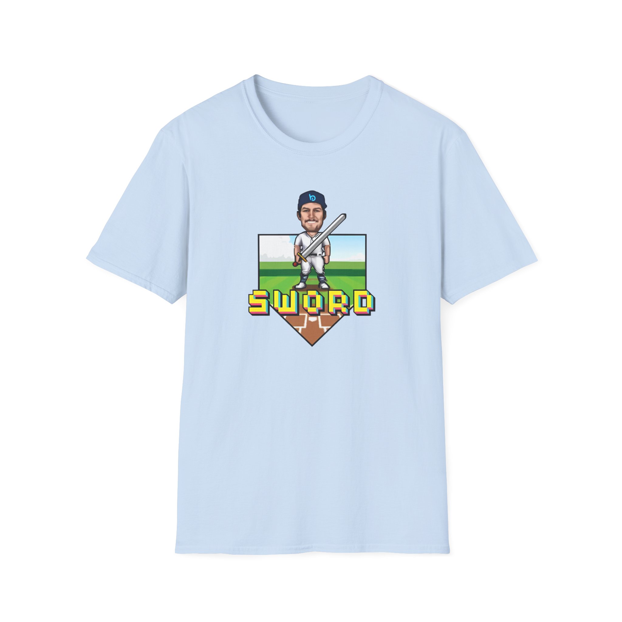 Trevor Bauer Sword Pixel Art Unisex Softstyle T-Shirt