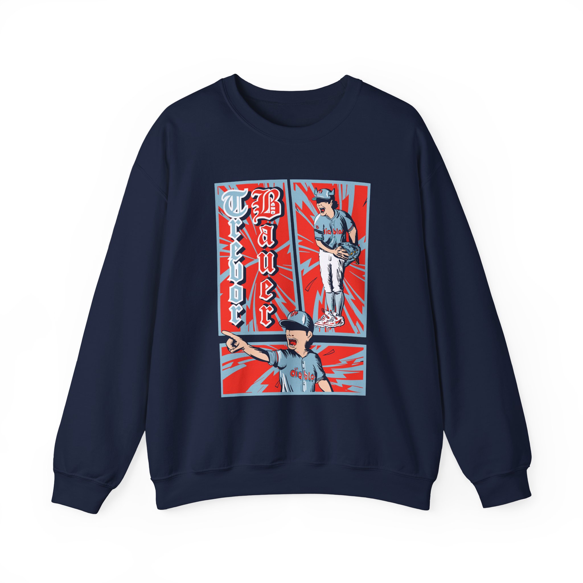 Trevor Bauer Diablo's Comic Strip Unisex Heavy Blendâ„¢ Crewneck Sweatshirt