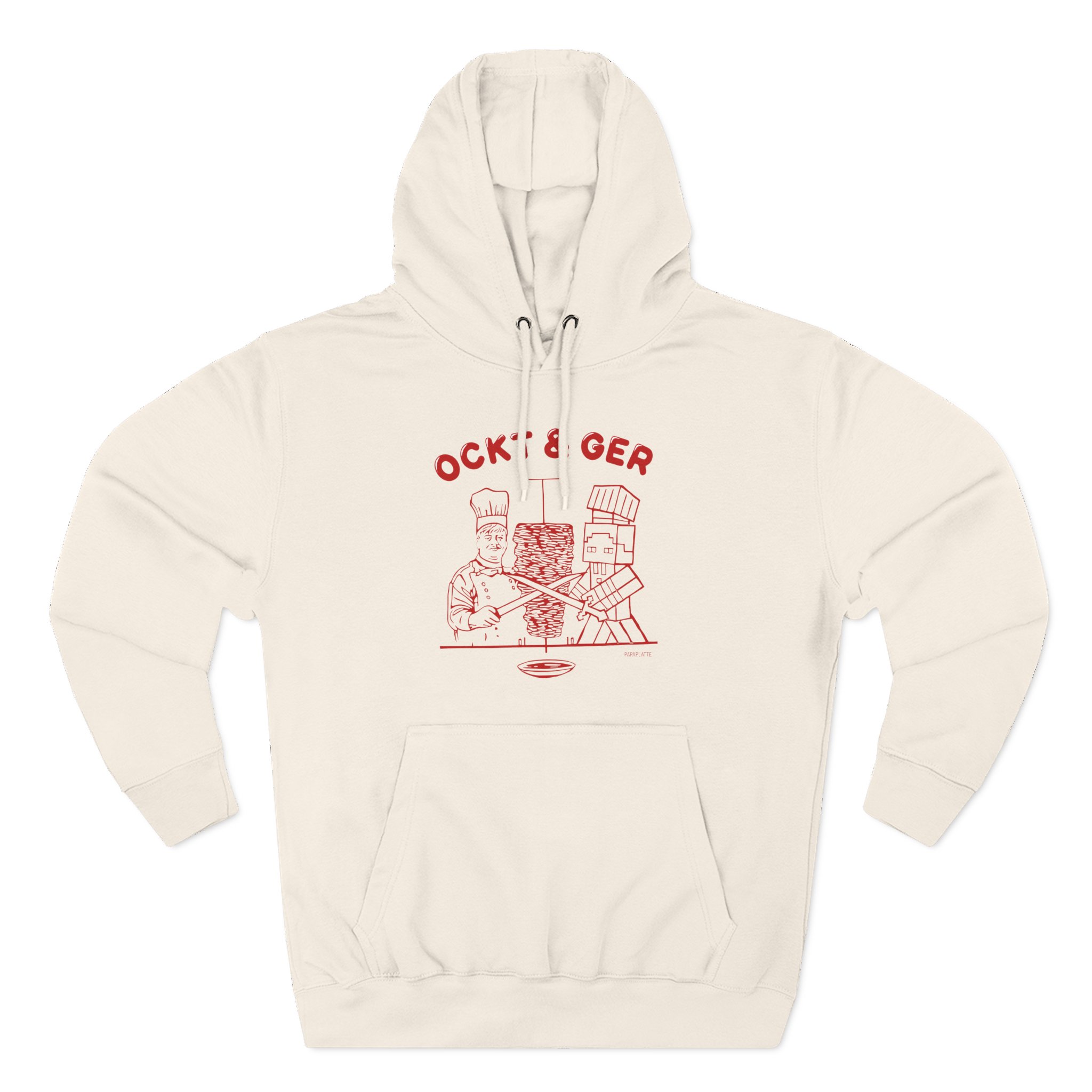 Papaplatte OCKT & GER Three-Panel Fleece Hoodie