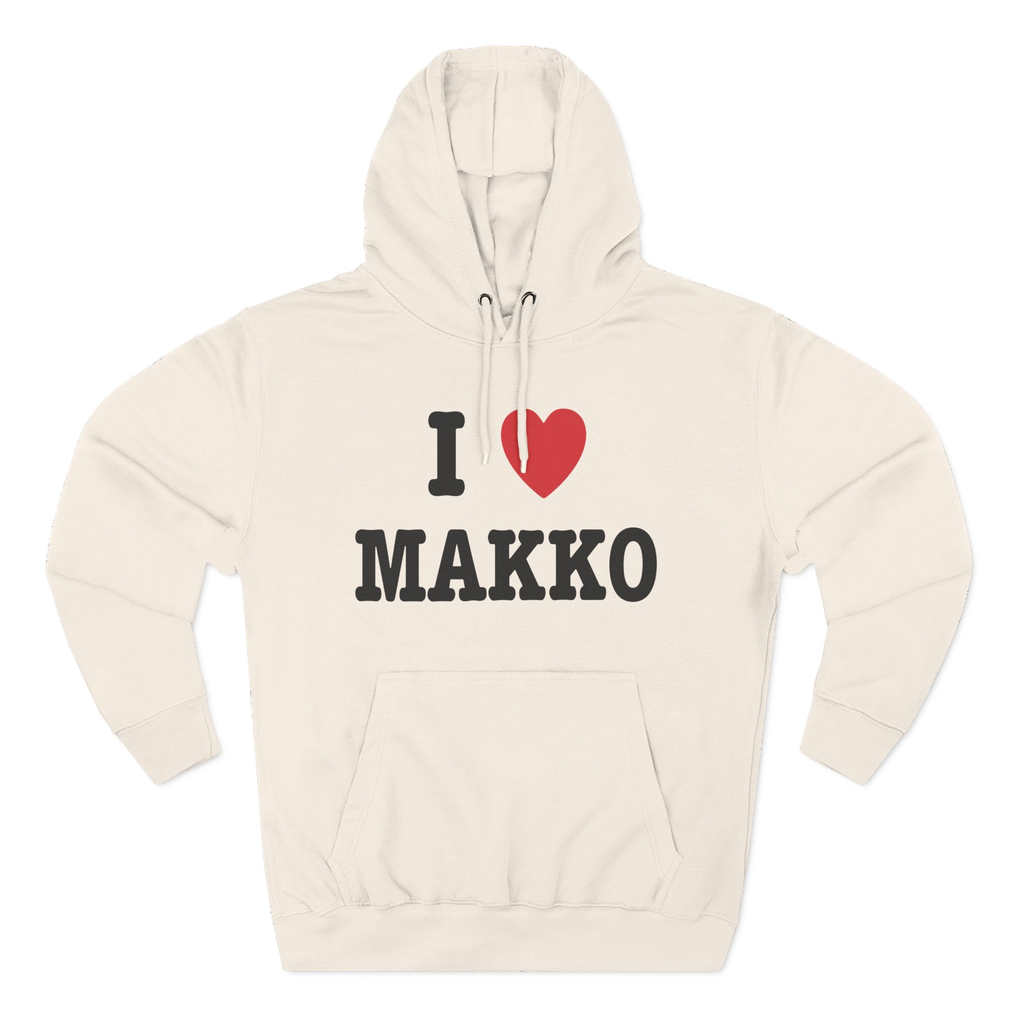 Makko Three-Panel Fleece Hoodie