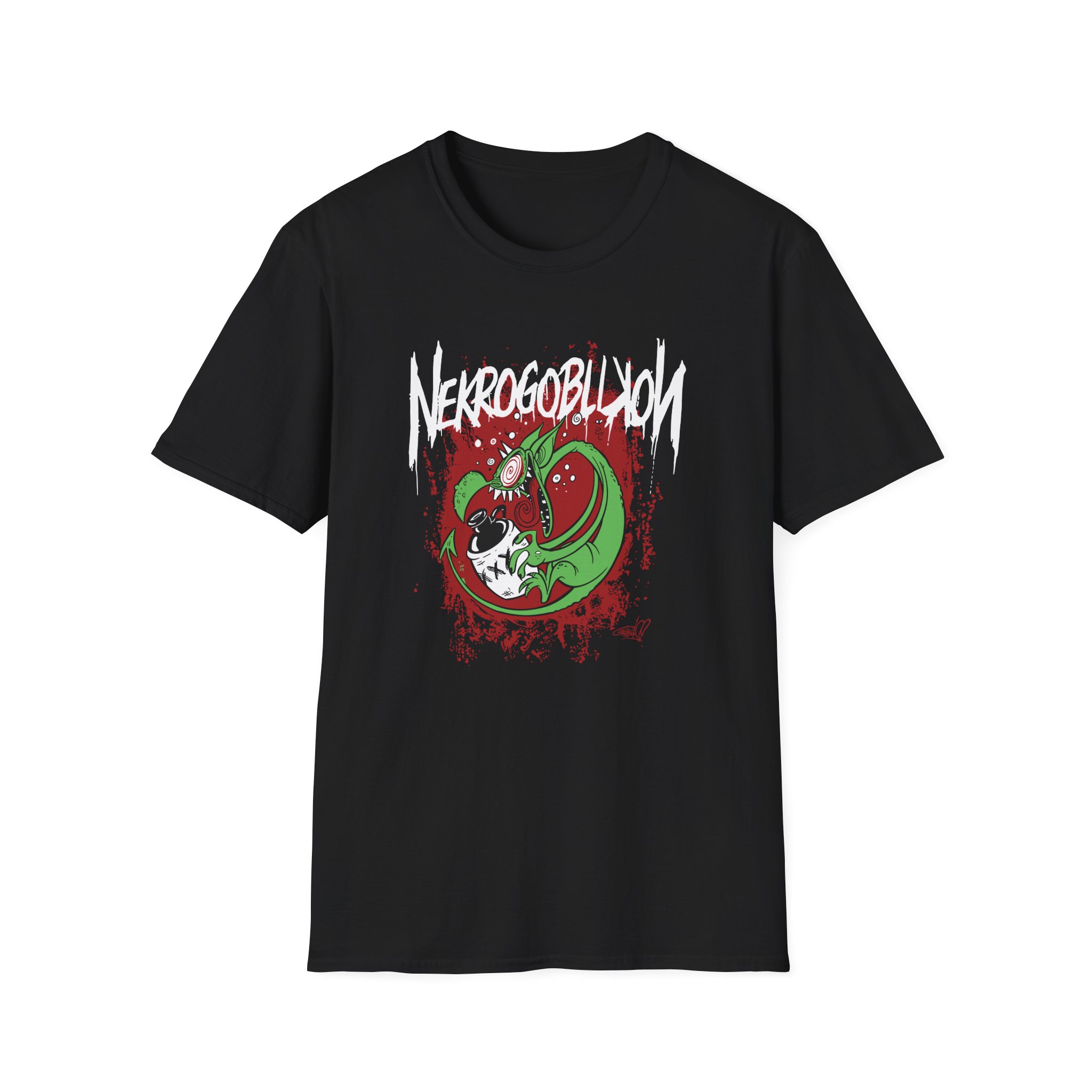 Nekrogoblikon Drunk Goblin Unisex Softstyle T-Shirt