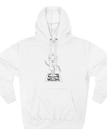 Armchair Expert Robot Three-Panel Fleece Hoodie