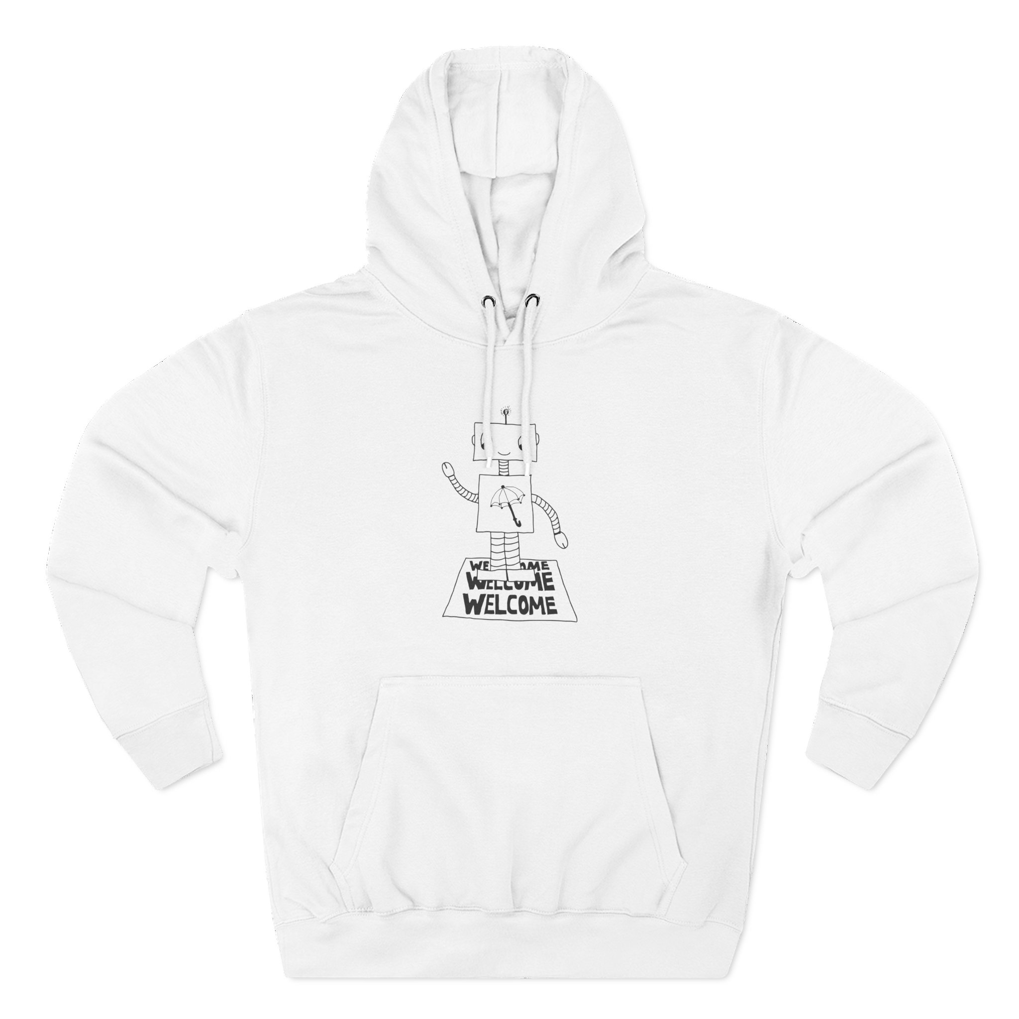 Armchair Expert Robot Three-Panel Fleece Hoodie