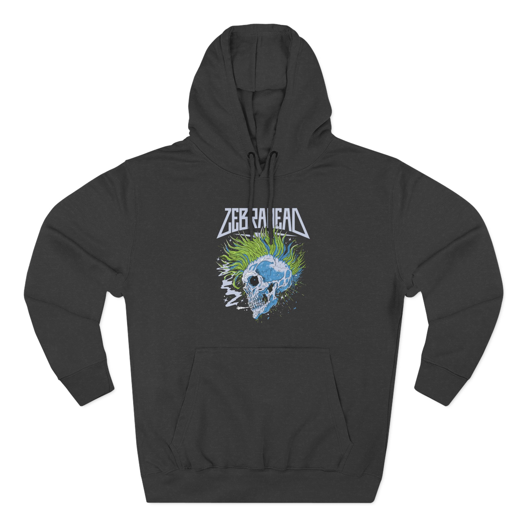 Zebrahead Skull Three-Panel Fleece Hoodie