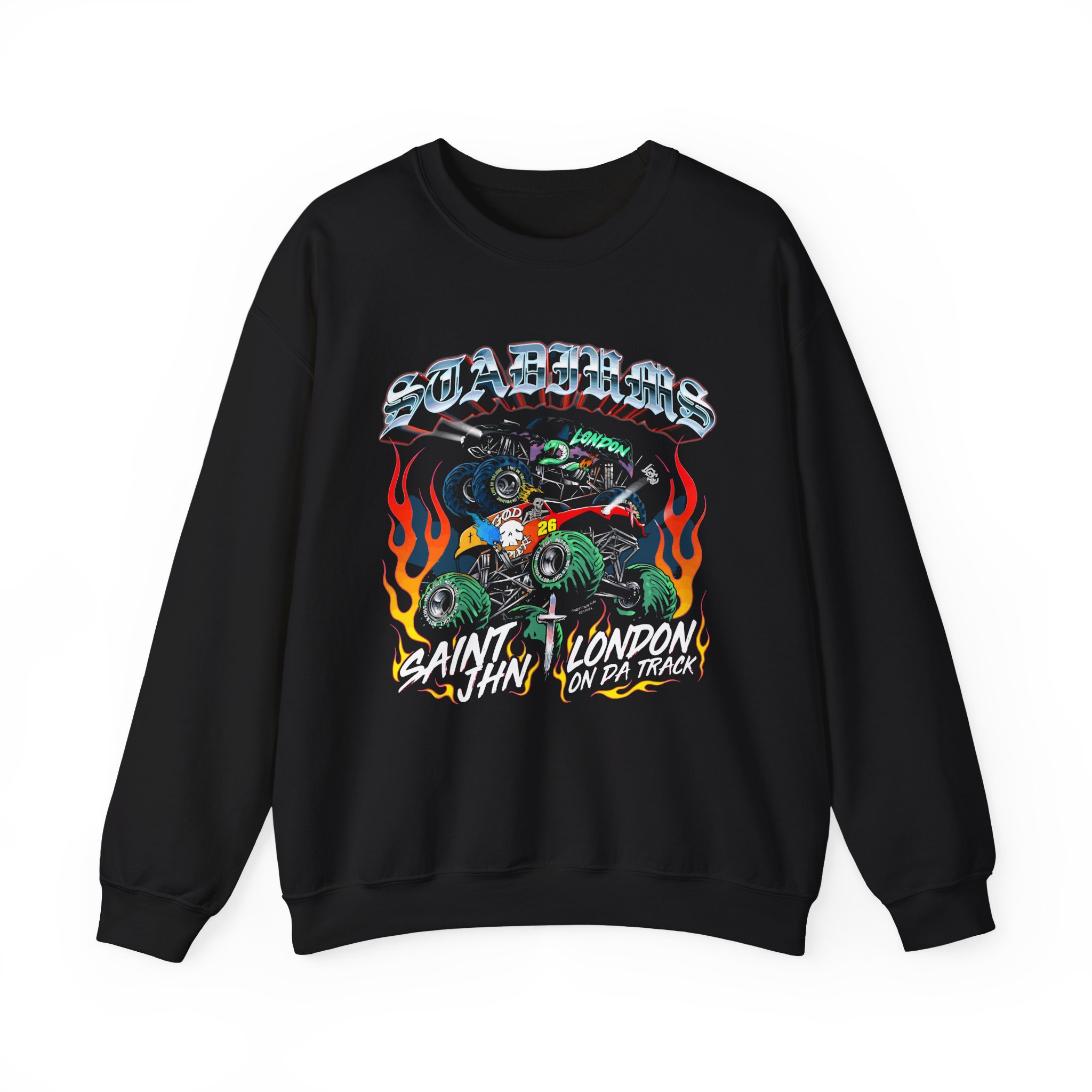 Saint Jhn Stadiums With London on Da Track Unisex Heavy Blendâ„¢ Crewneck Sweatshirt