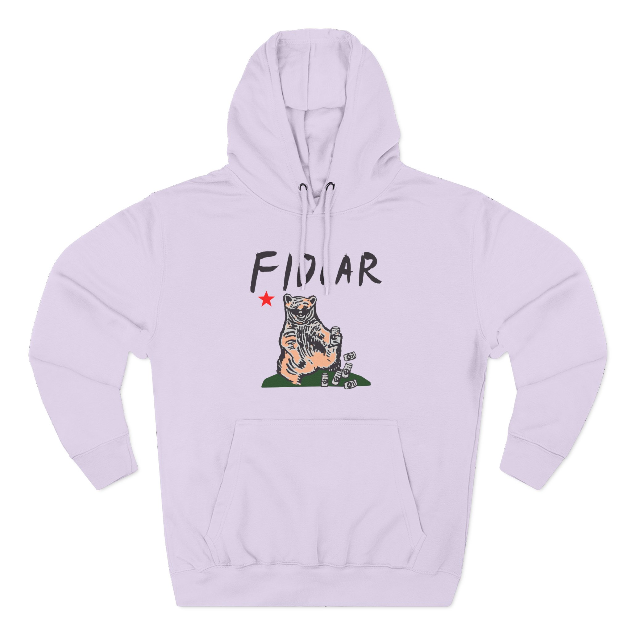 California Bear Drink Cheap Beer Fidlar Three-Panel Fleece Hoodie