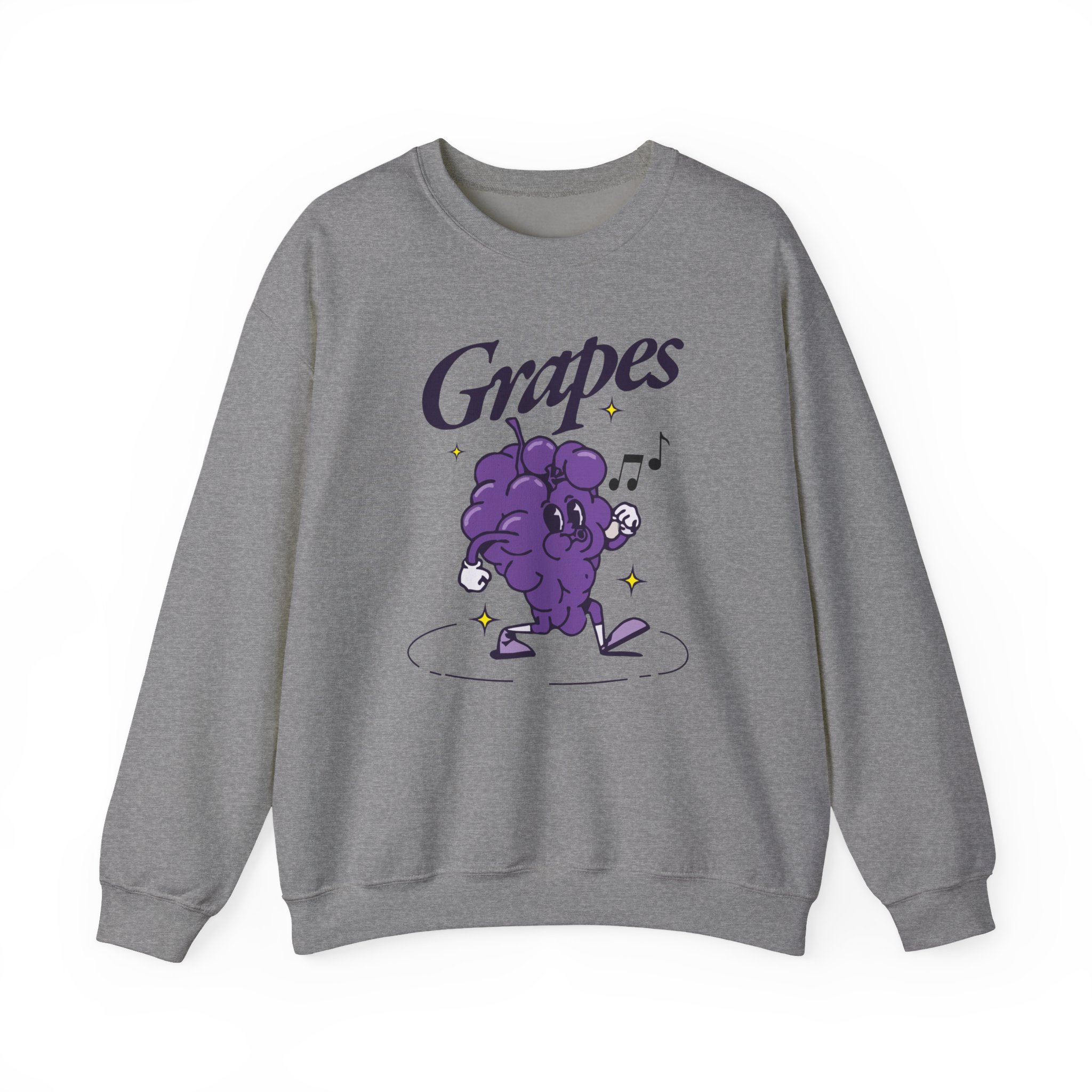 James Marriott Grapes Natural Unisex Heavy Blendâ„¢ Crewneck Sweatshirt