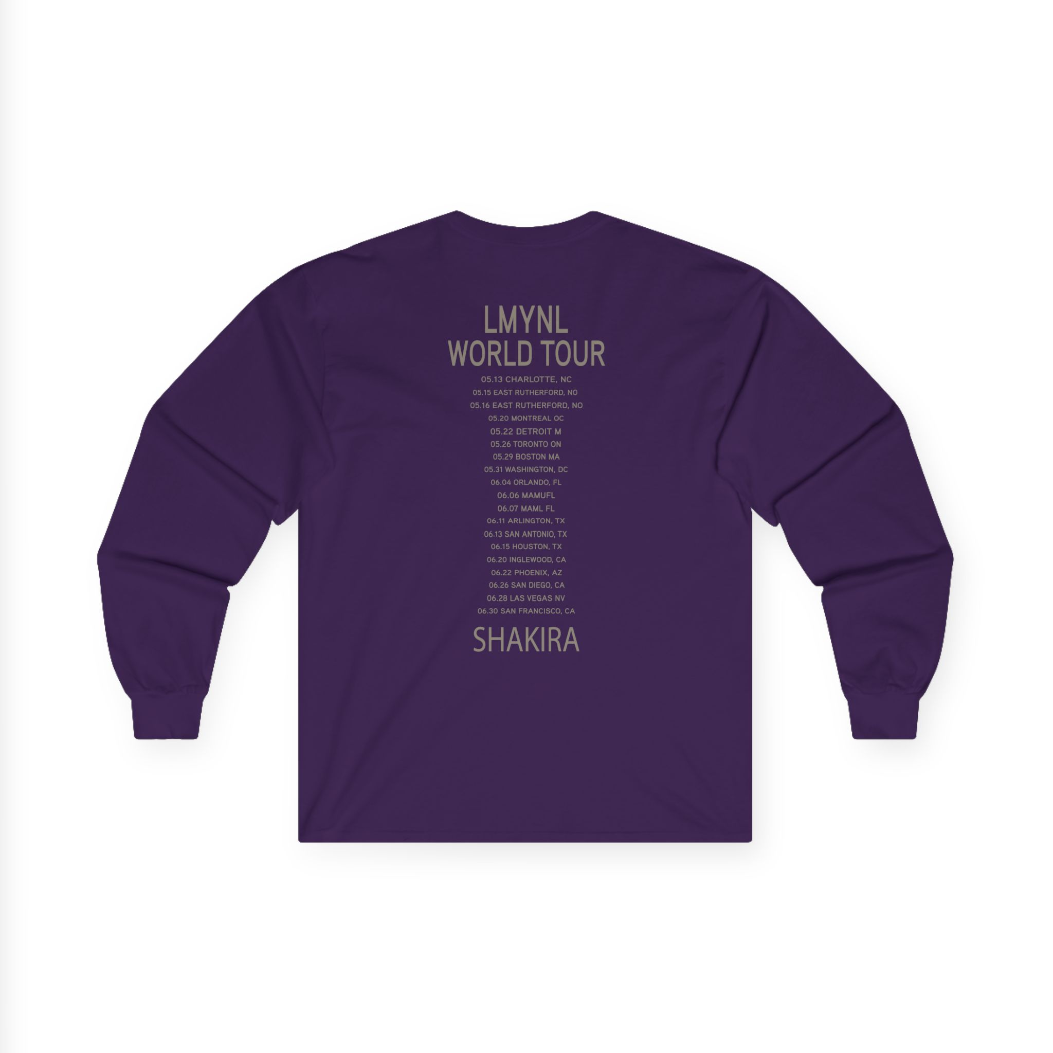 Shakira Dollar Bill Unisex Ultra Cotton Long Sleeve Tee