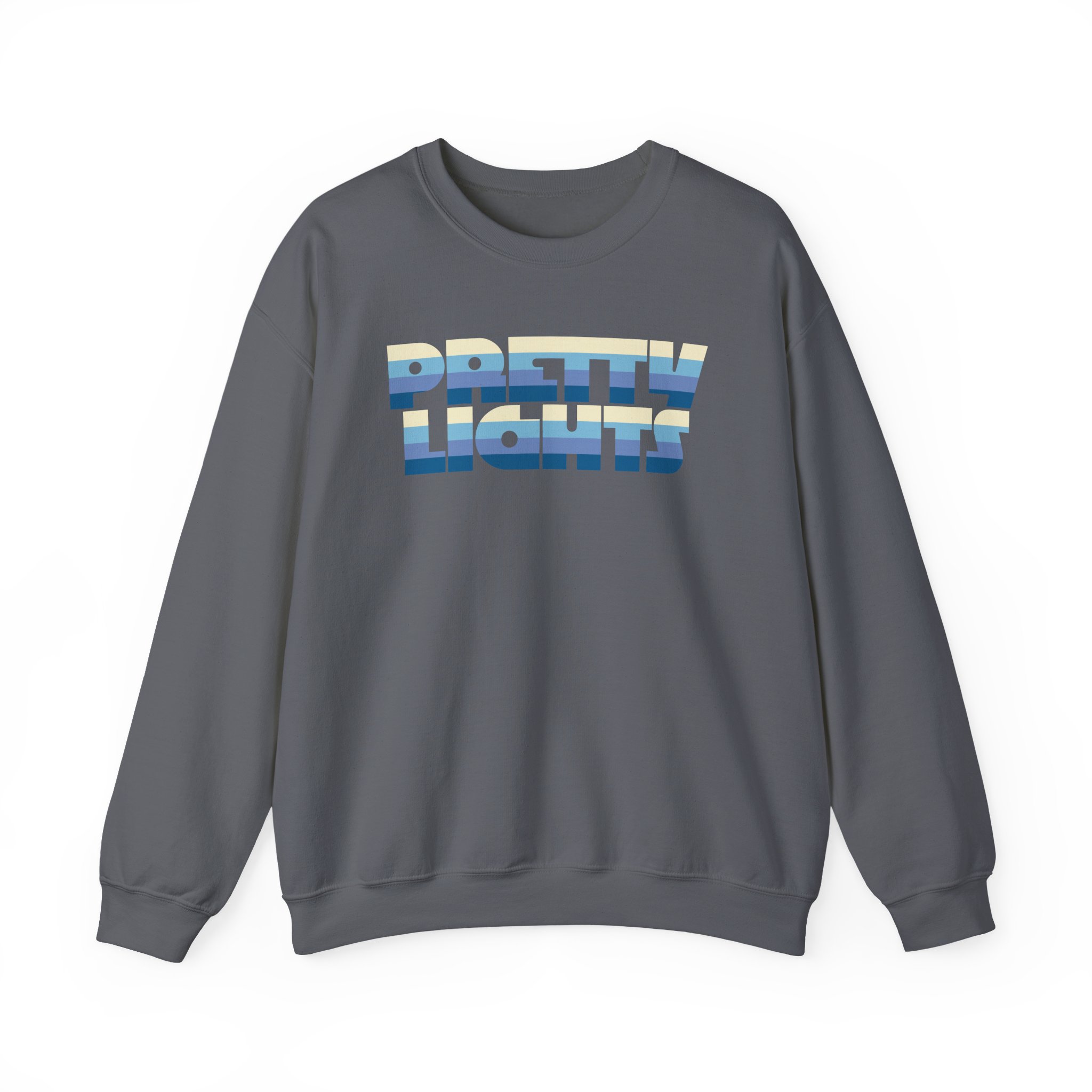 Pretty Lights Striped Logo Unisex Heavy Blendâ„¢ Crewneck Sweatshirt