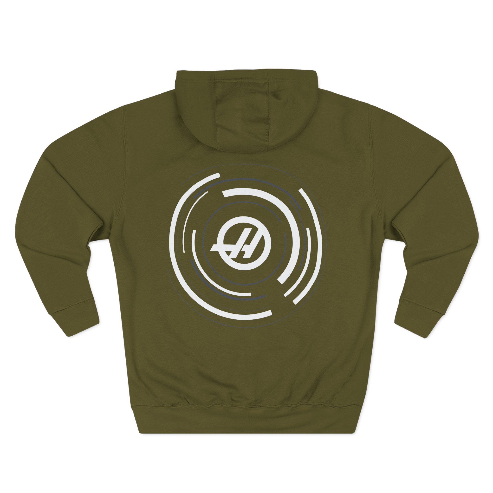 Haas F1 Dynamic Roundel Three-Panel Fleece Hoodie