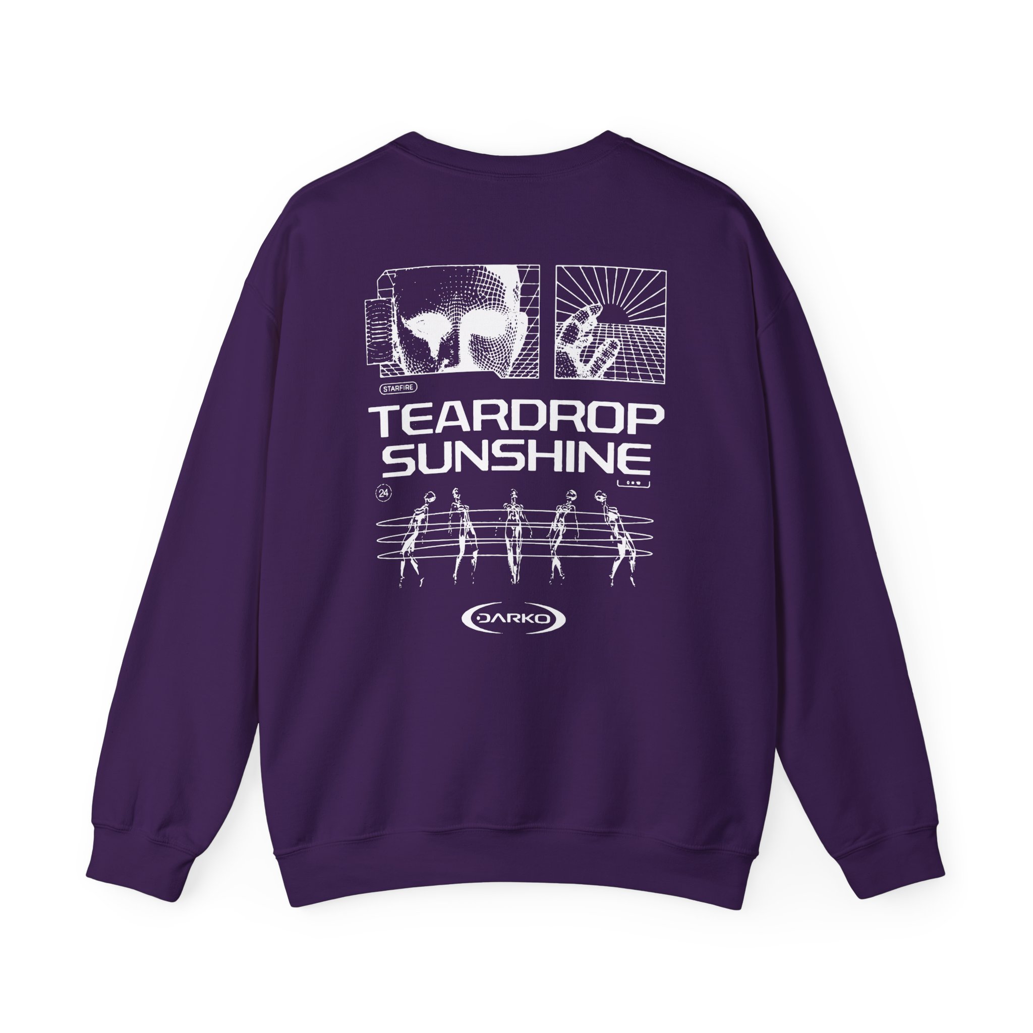 Darko Teardrop Sunshine Tie Dye Unisex Heavy Blendâ„¢ Crewneck Sweatshirt