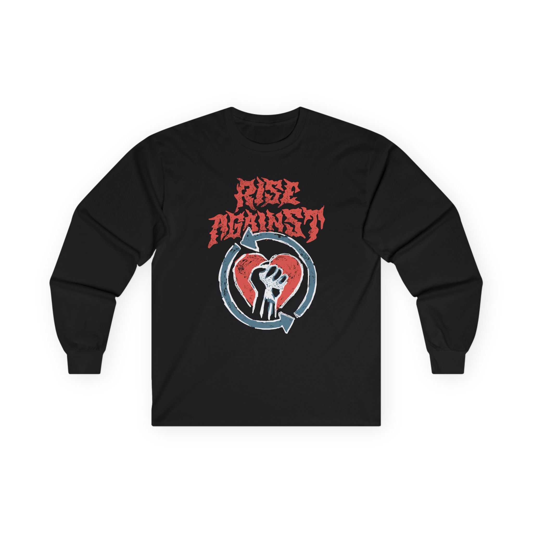 Rise Against Chalk Heartfist Unisex Ultra Cotton Long Sleeve Tee