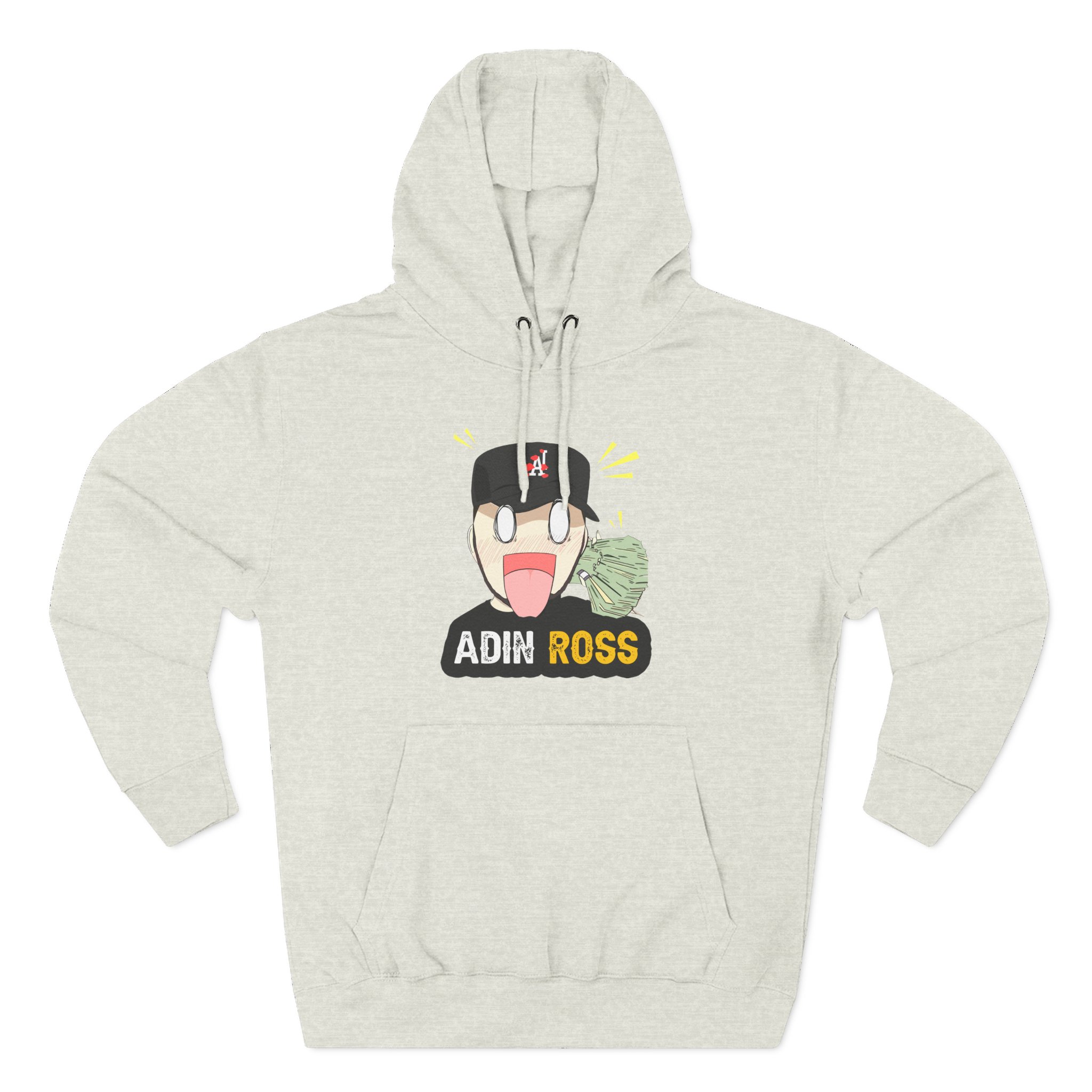 Adin Ross Parody Three-Panel Fleece Hoodie