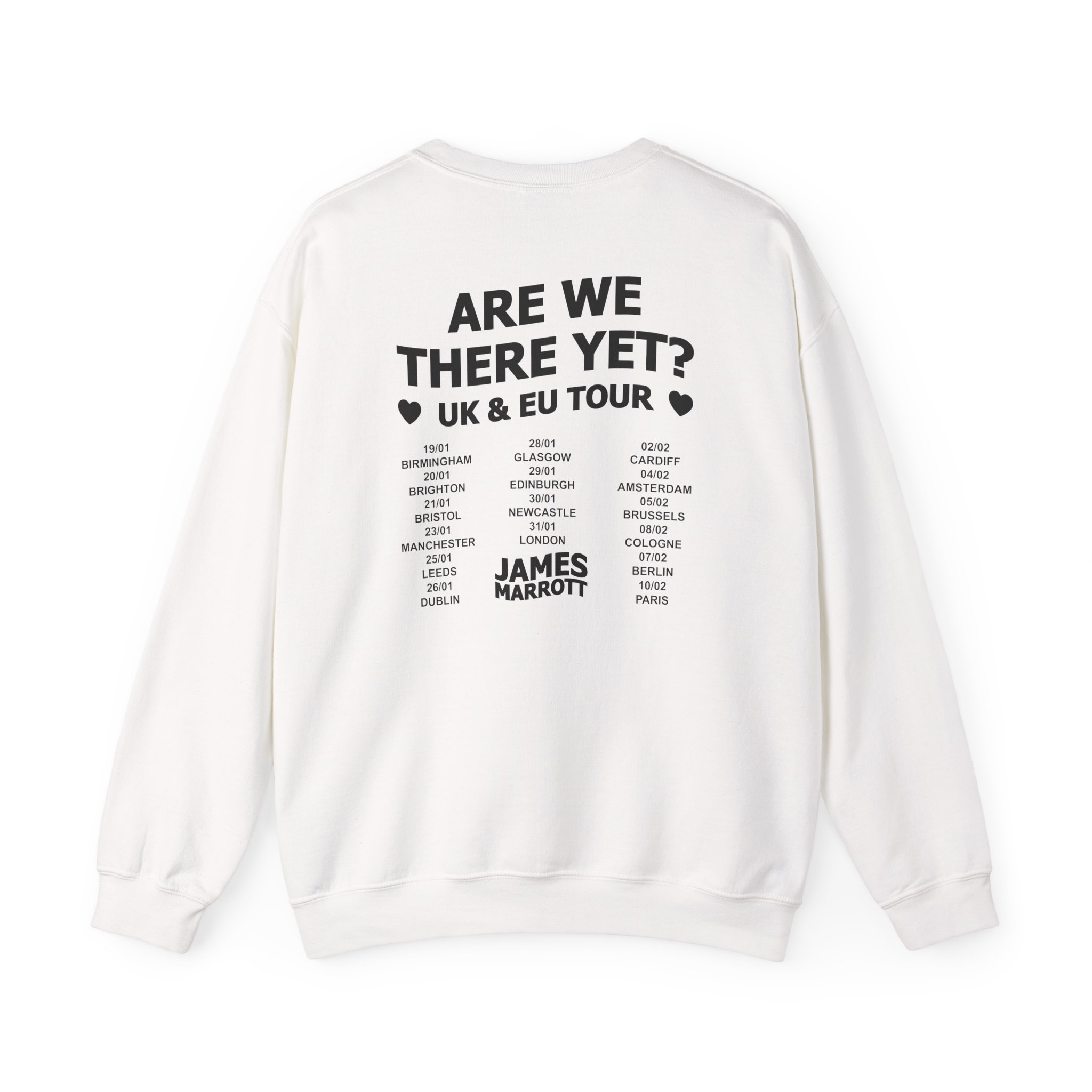 James Marriott 2024 Tour Logo Unisex Heavy Blendâ„¢ Crewneck Sweatshirt