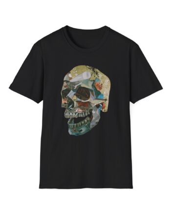 Hot Water Music Album Collage Skull Unisex Softstyle T-Shirt