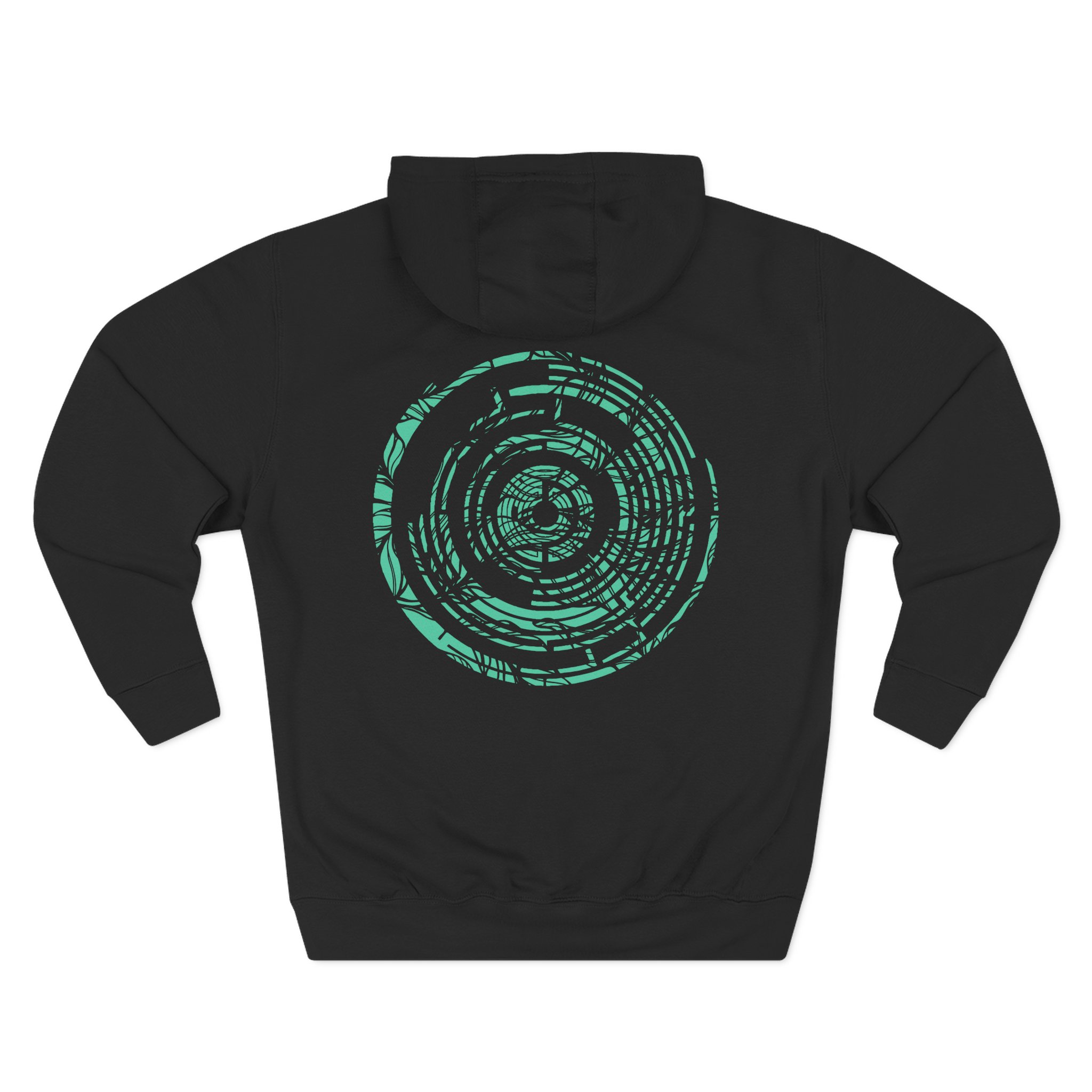 Pendulum Green Maze Three-Panel Fleece Hoodie