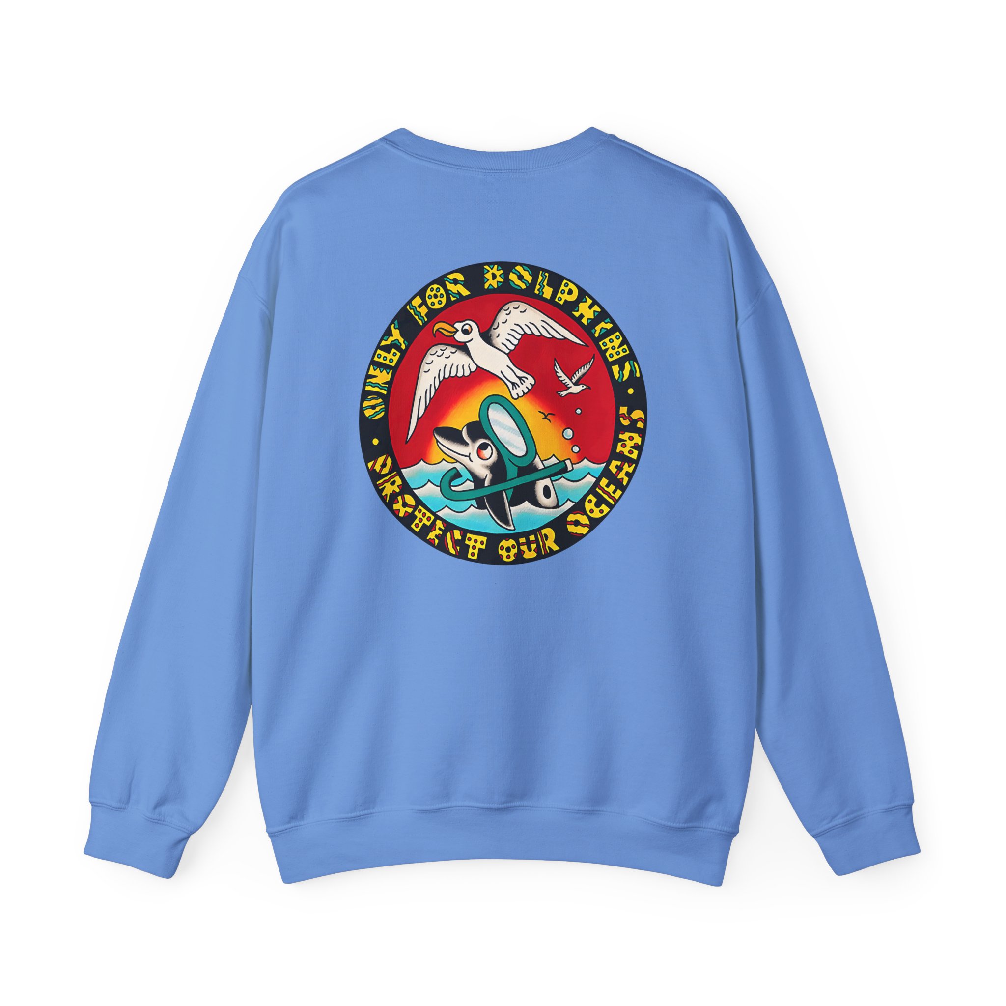 Action Bronson Only for Dolphins Unisex Heavy Blendâ„¢ Crewneck Sweatshirt