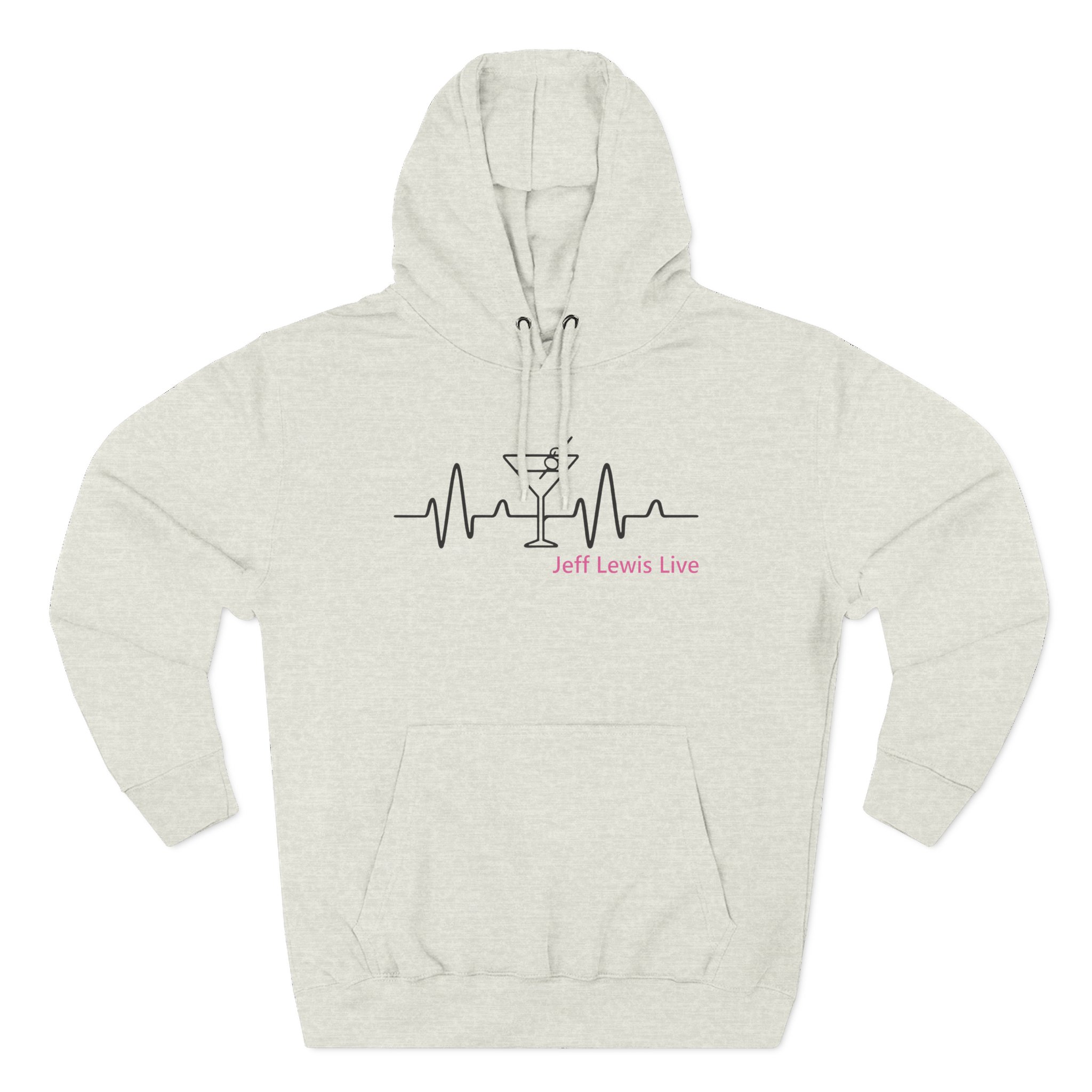 Jeffrey Lewis Jll Martini Heartbeat Three-Panel Fleece Hoodie