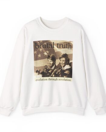 Brutal Truth Evolution Through Revolution Unisex Heavy Blend Crewneck Sweatshirt