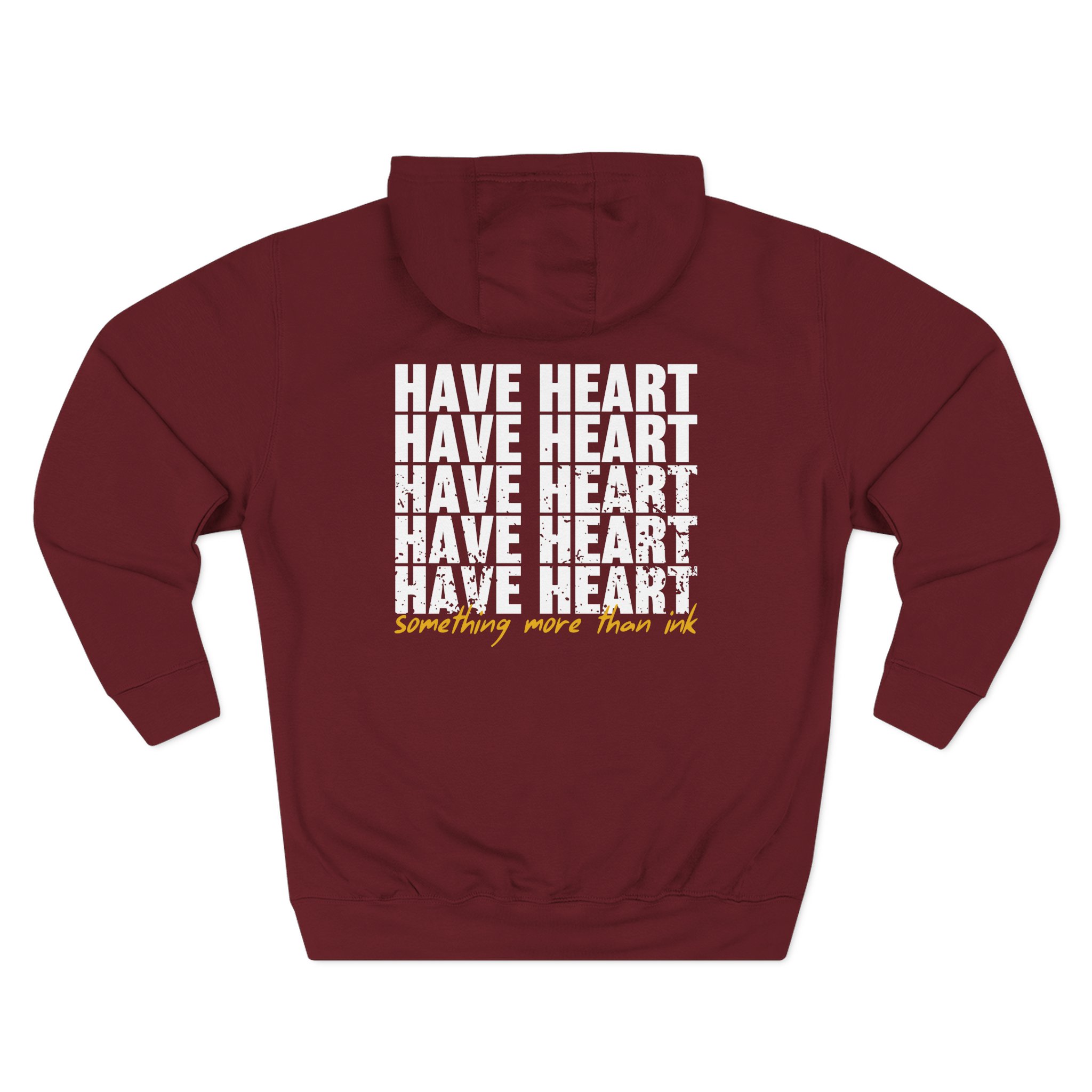 Have Heart Something More Than Ink Three-Panel Fleece Hoodie