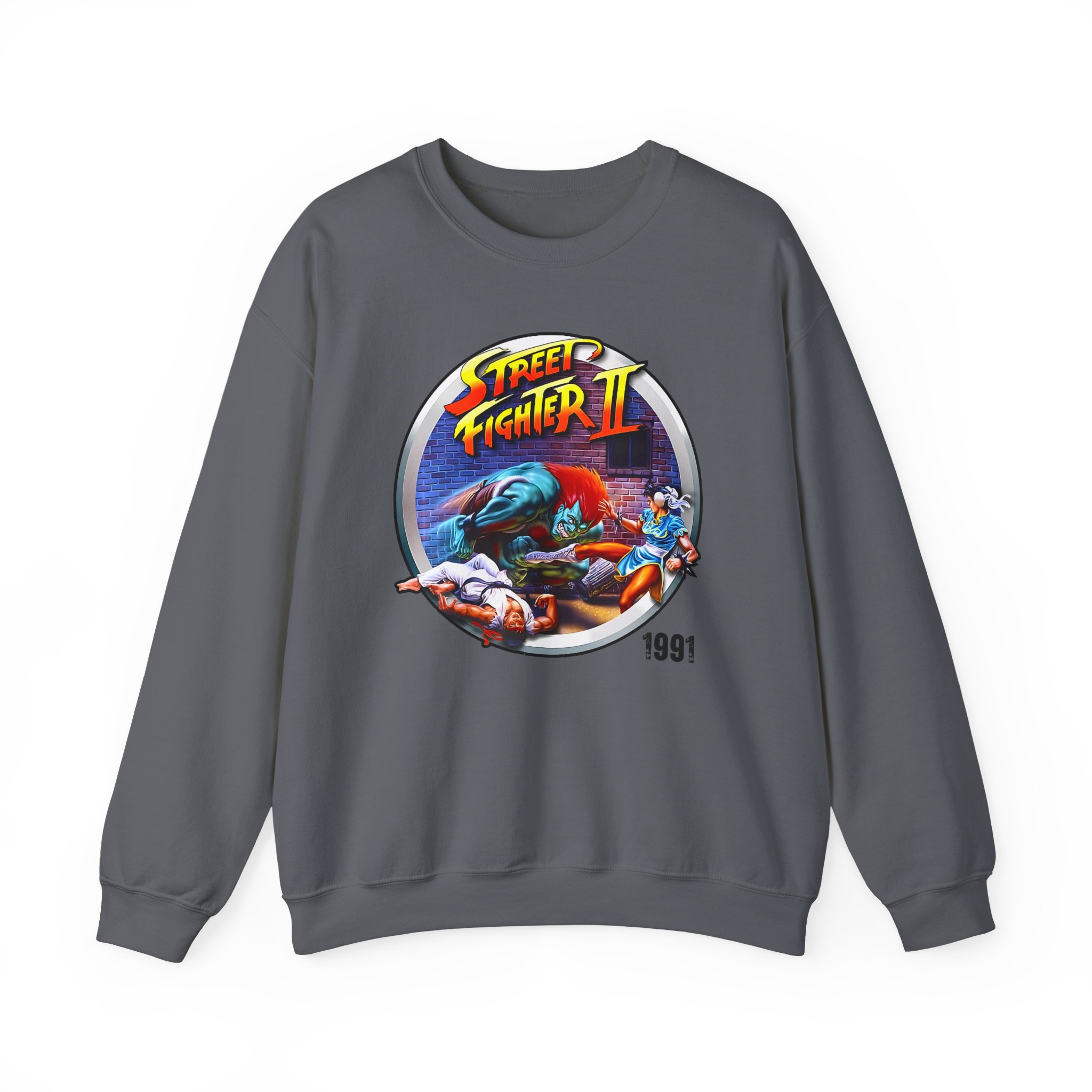 Ishowspeed Street Fighter Unisex Heavy Blendâ„¢ Crewneck Sweatshirt