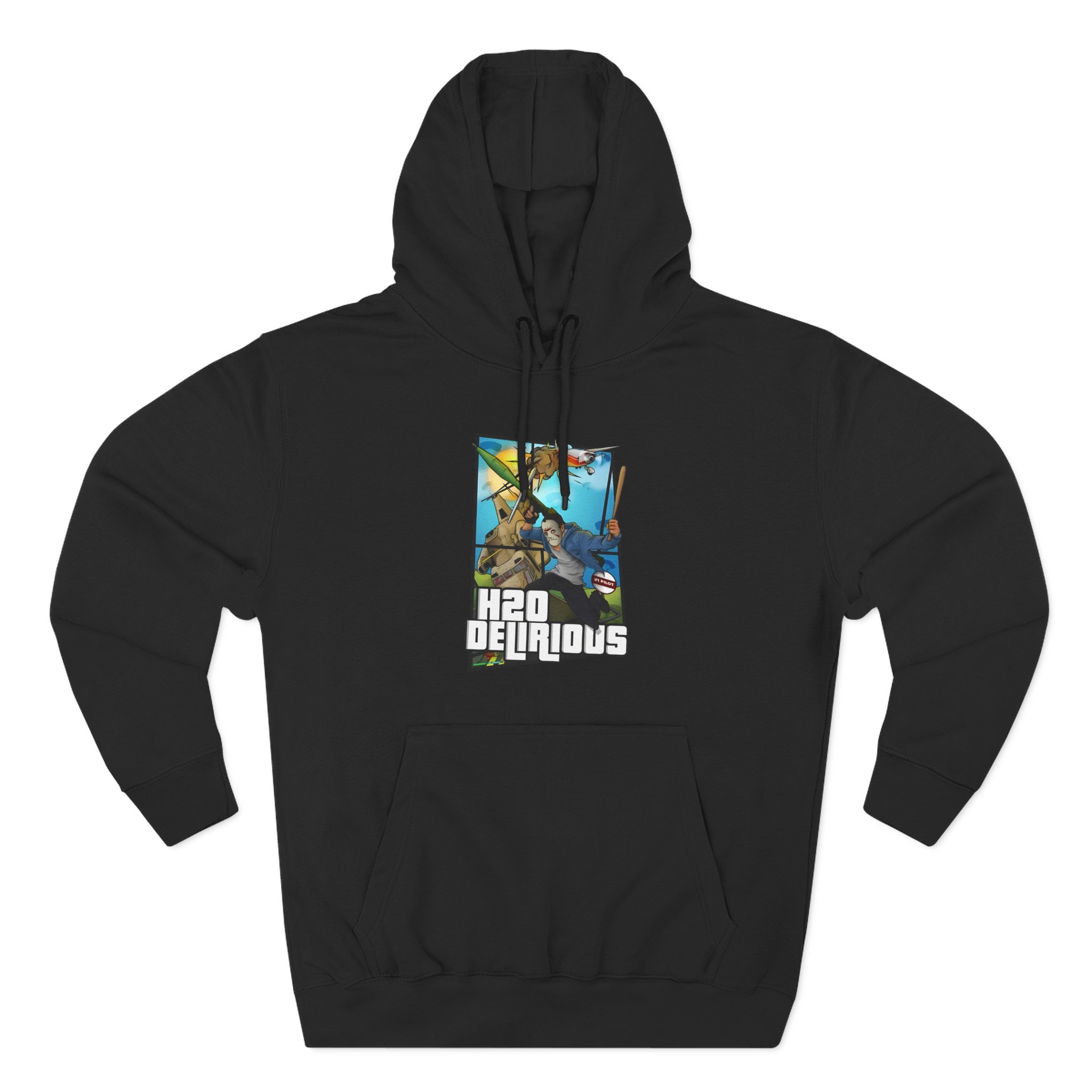 H2odelirious Three-Panel Fleece Hoodie