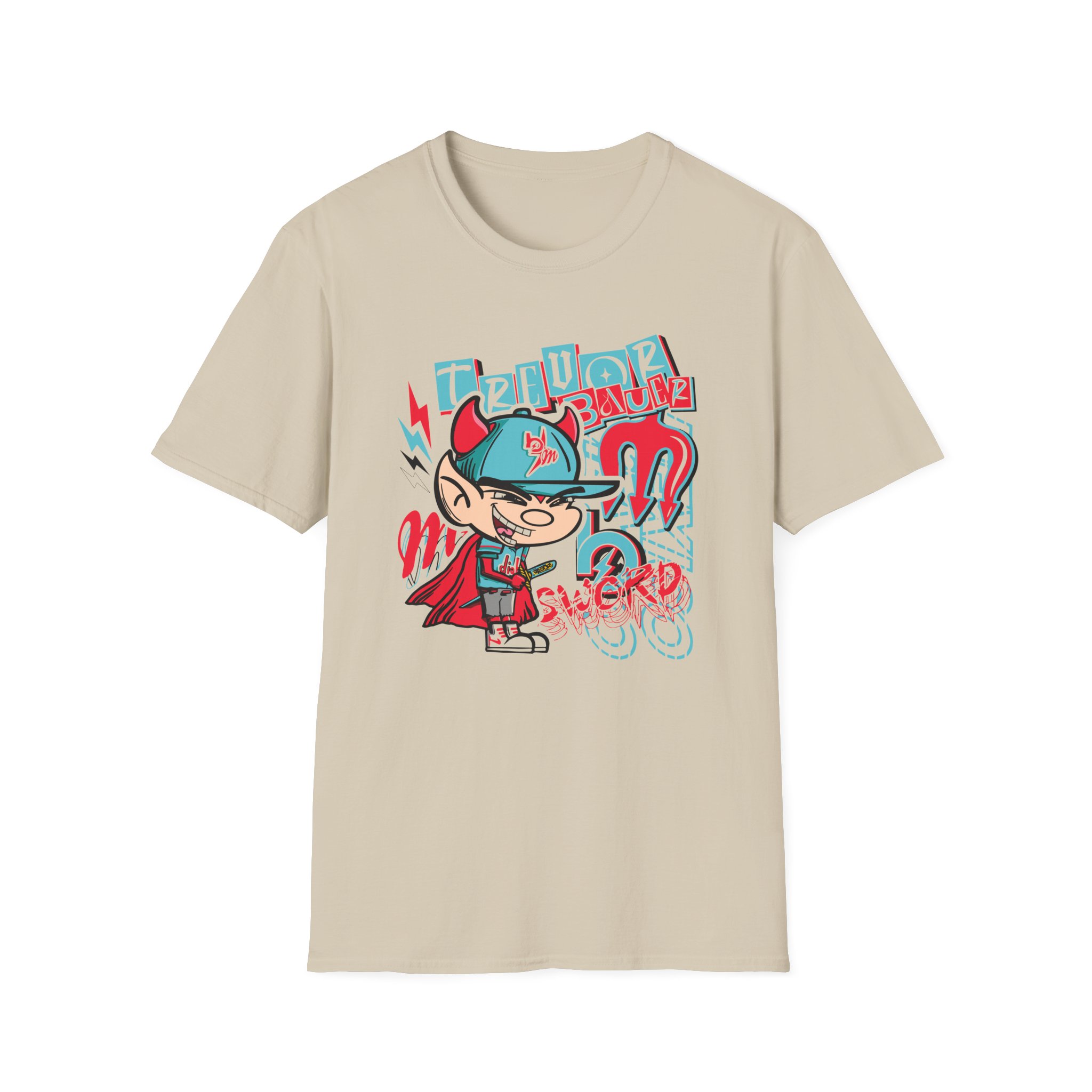 Trevor Bauer Diablo's Cartoon Unisex Softstyle T-Shirt