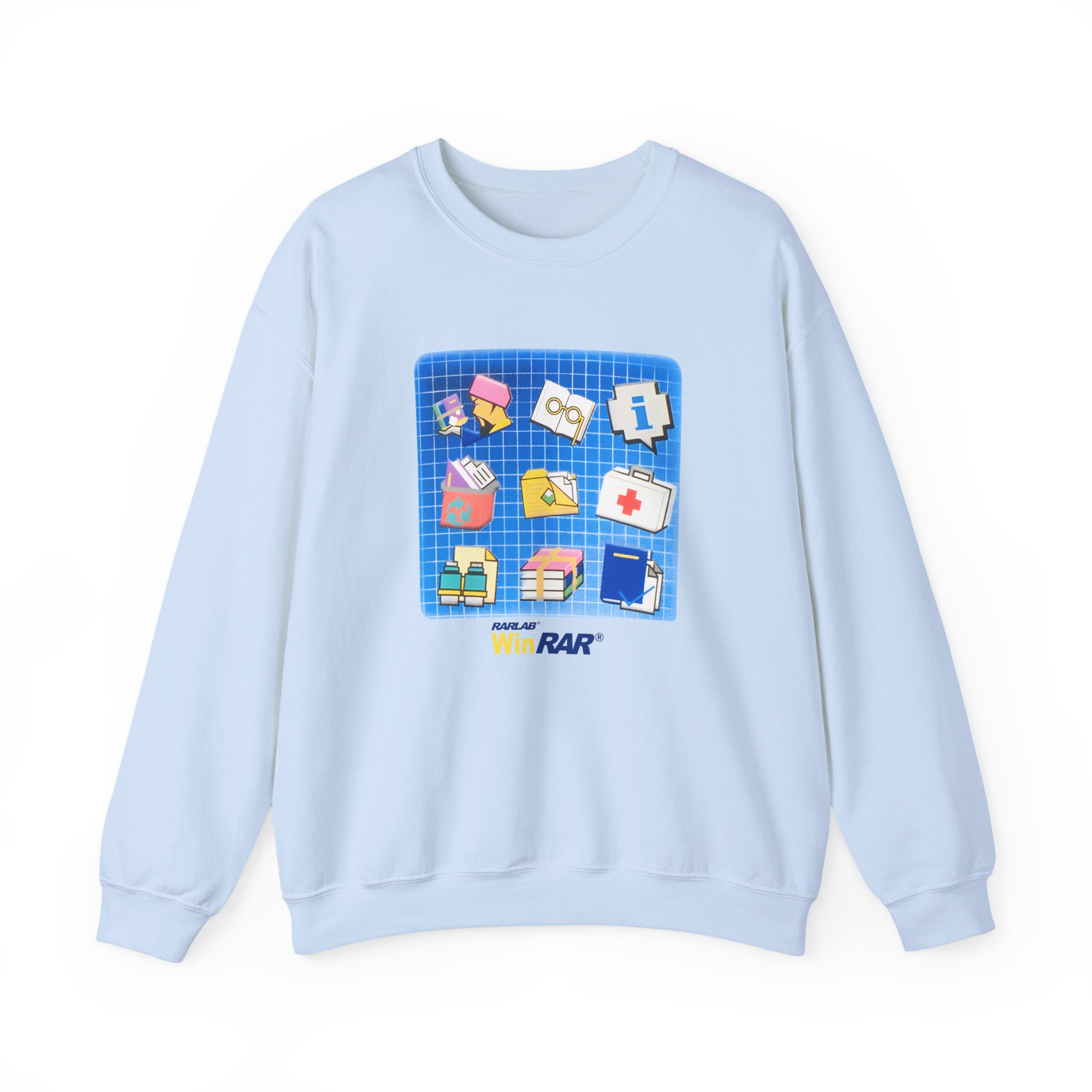 Winrar Software Update Unisex Heavy Blendâ„¢ Crewneck Sweatshirt