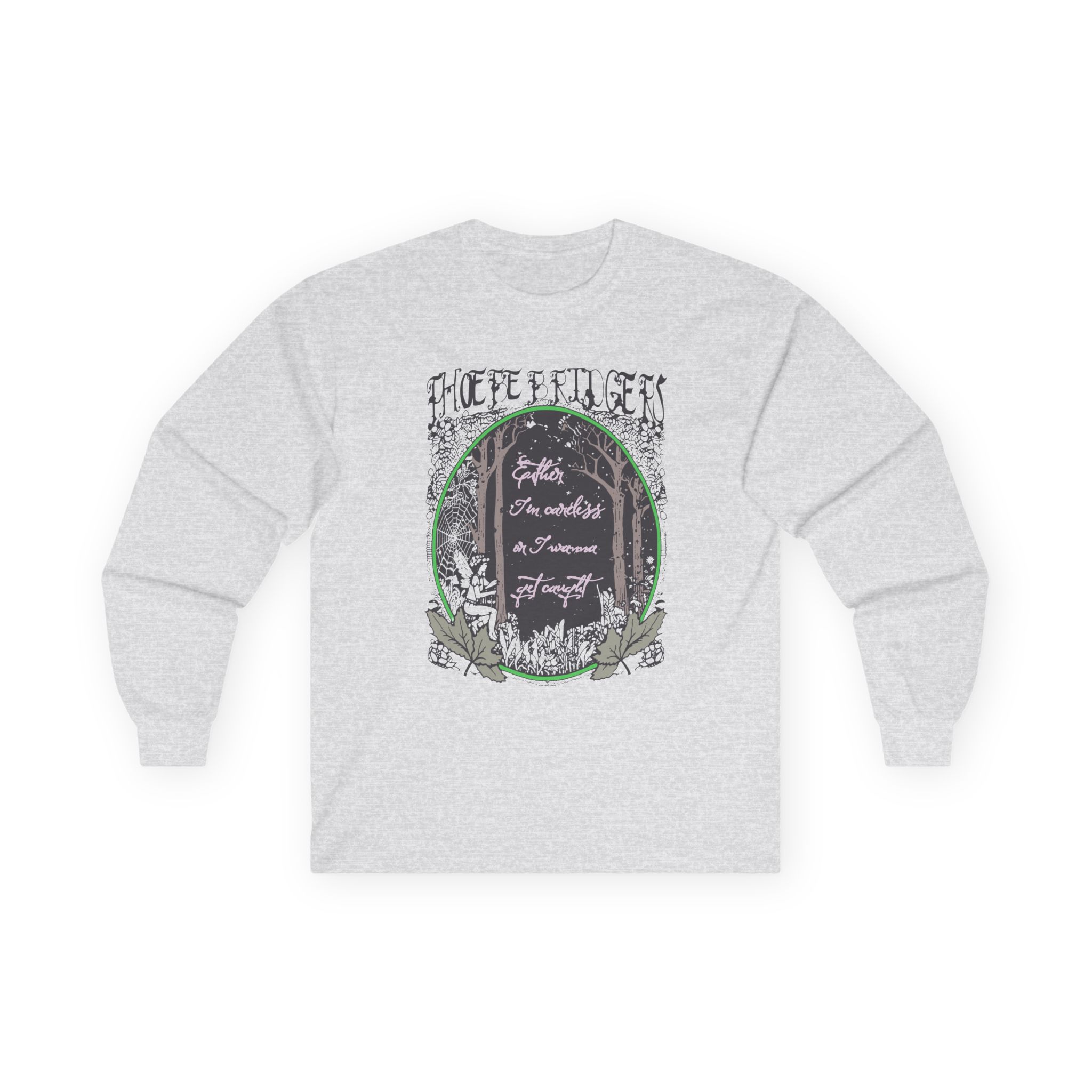 Phoebe Bridgers Ether Tin Cartels on I Wanna Get Caught Unisex Ultra Cotton Long Sleeve Tee