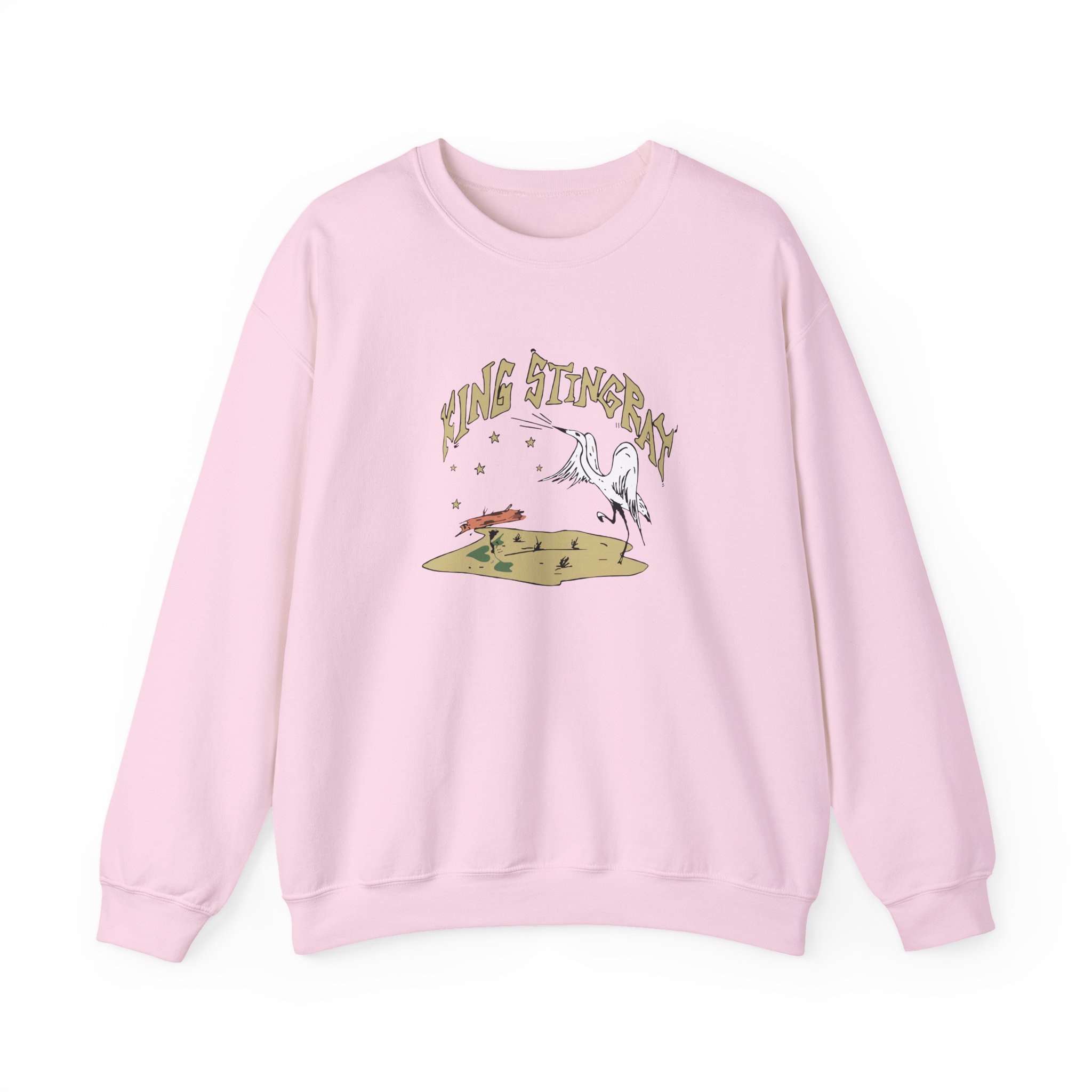 King Stingray Ivory Bird Unisex Heavy Blendâ„¢ Crewneck Sweatshirt