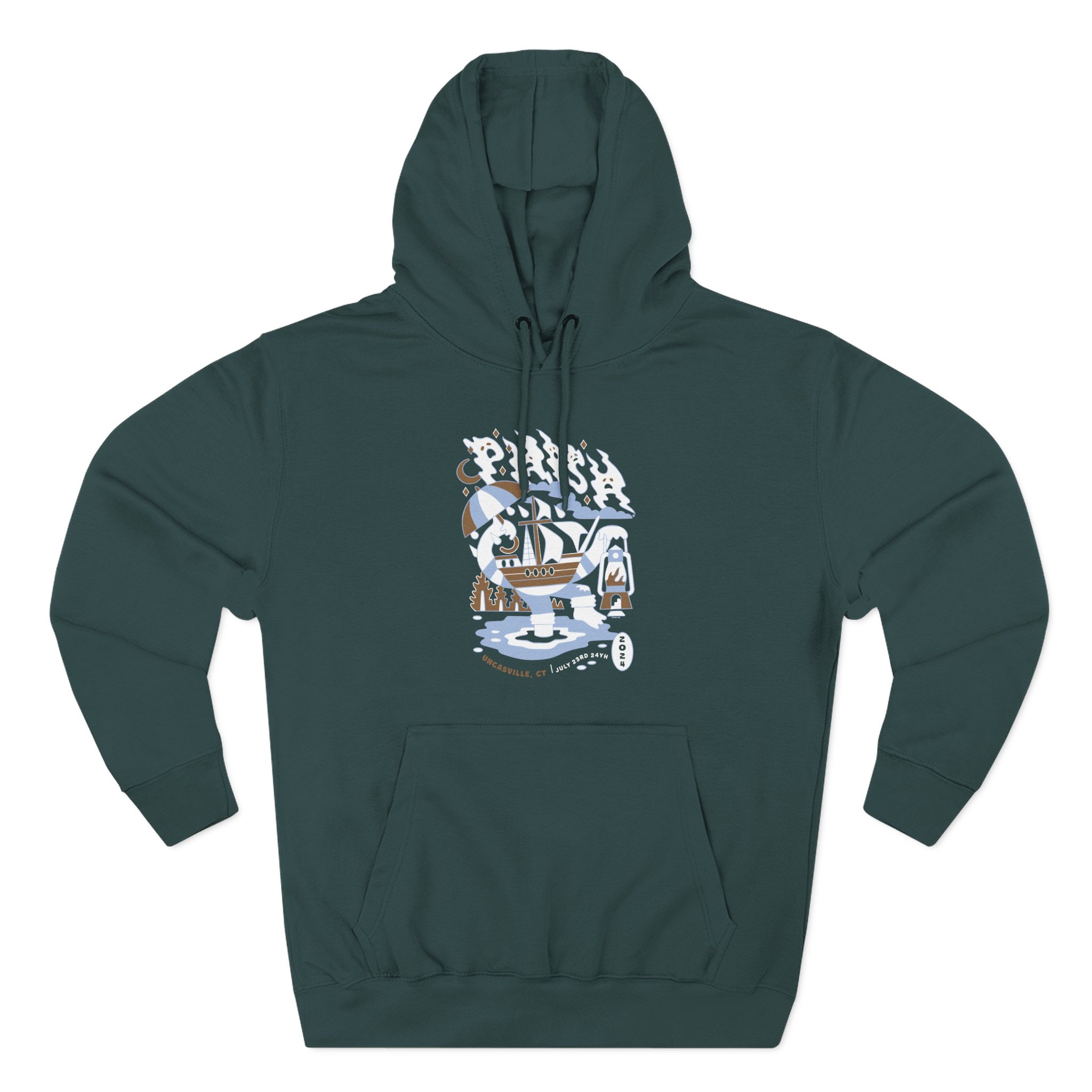 Phish Uncasville Event Three-Panel Fleece Hoodie