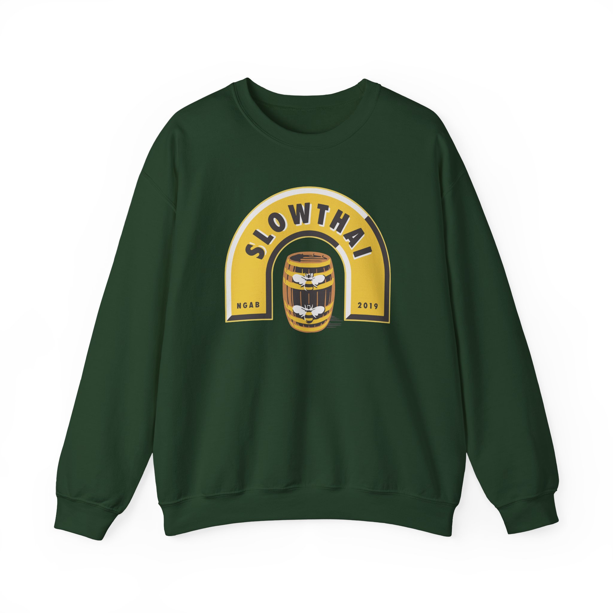 Slowthai Ngab 2019 Beer Unisex Heavy Blendâ„¢ Crewneck Sweatshirt