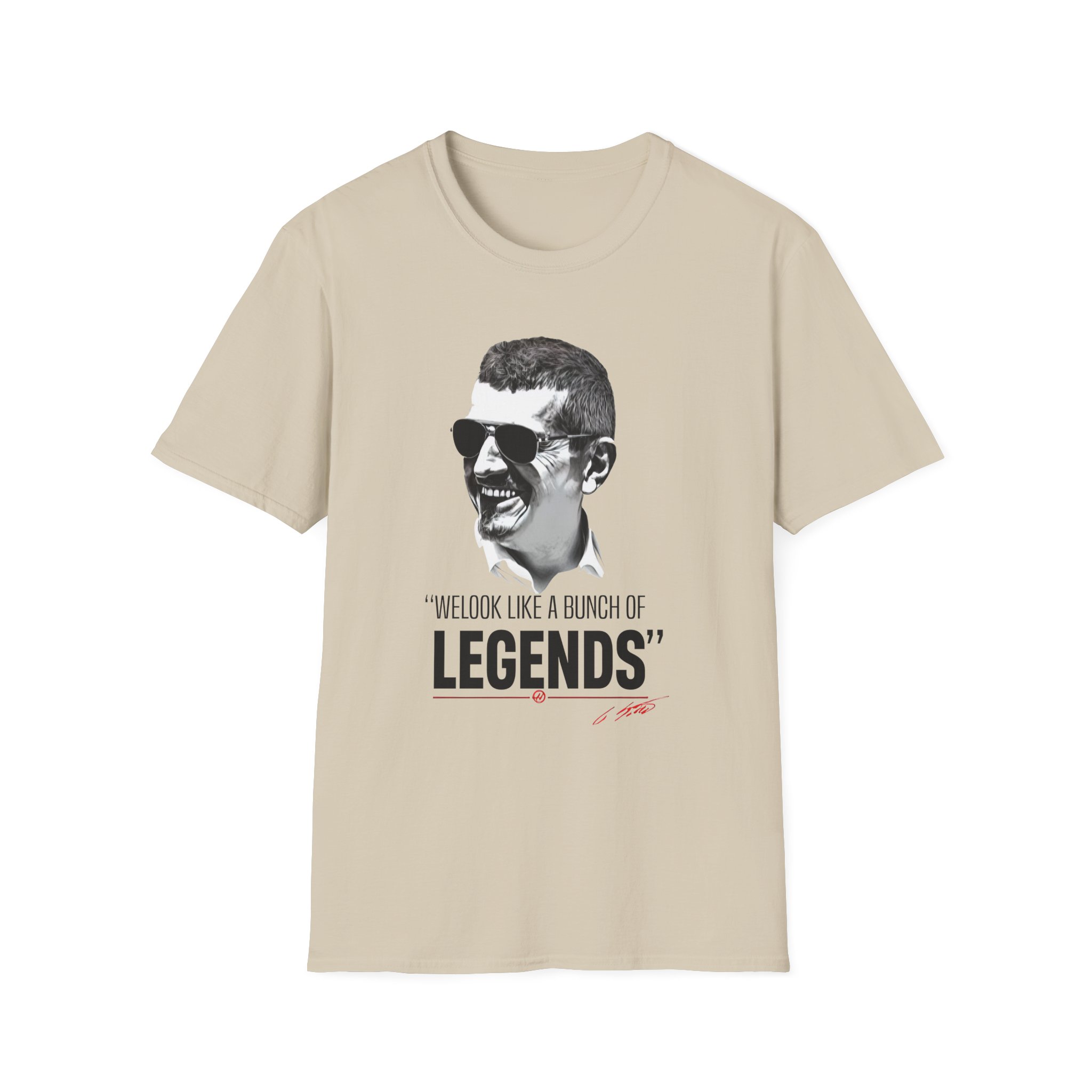 Haas F1 Guenther Steiner Legends Unisex Softstyle T-Shirt