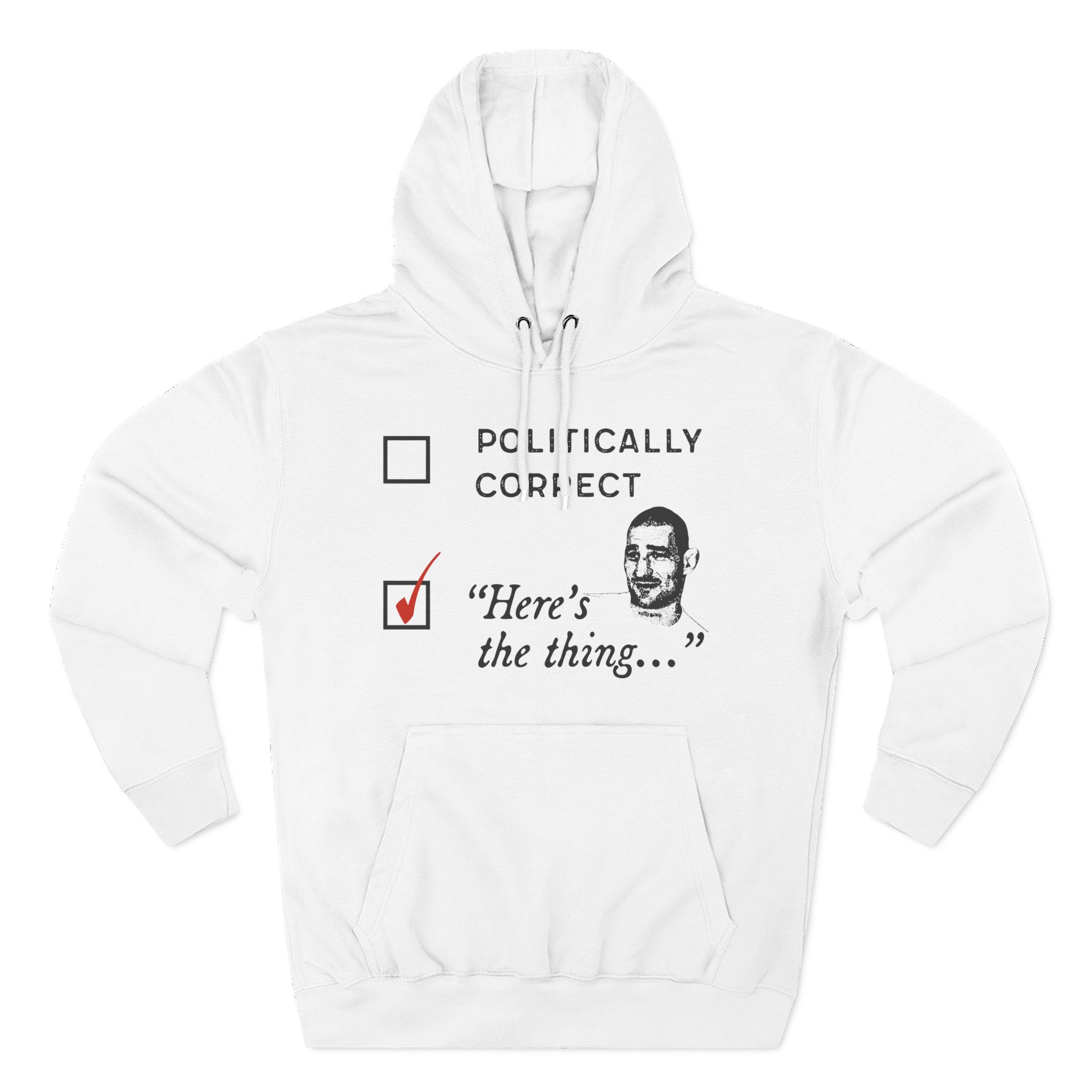Sean Strickland Here's the Thing Three-Panel Fleece Hoodie
