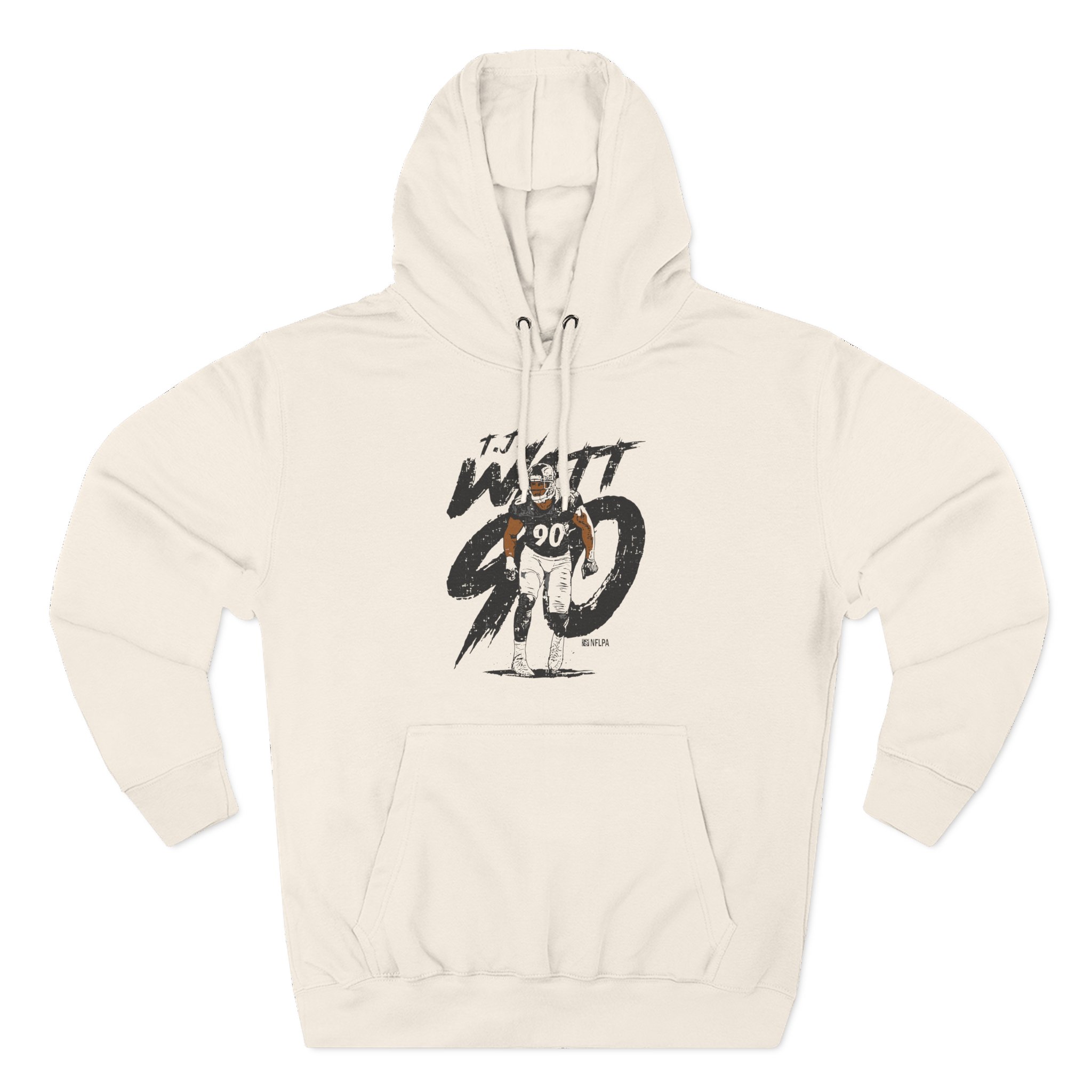 Tj Watt Rough Three-Panel Fleece Hoodie